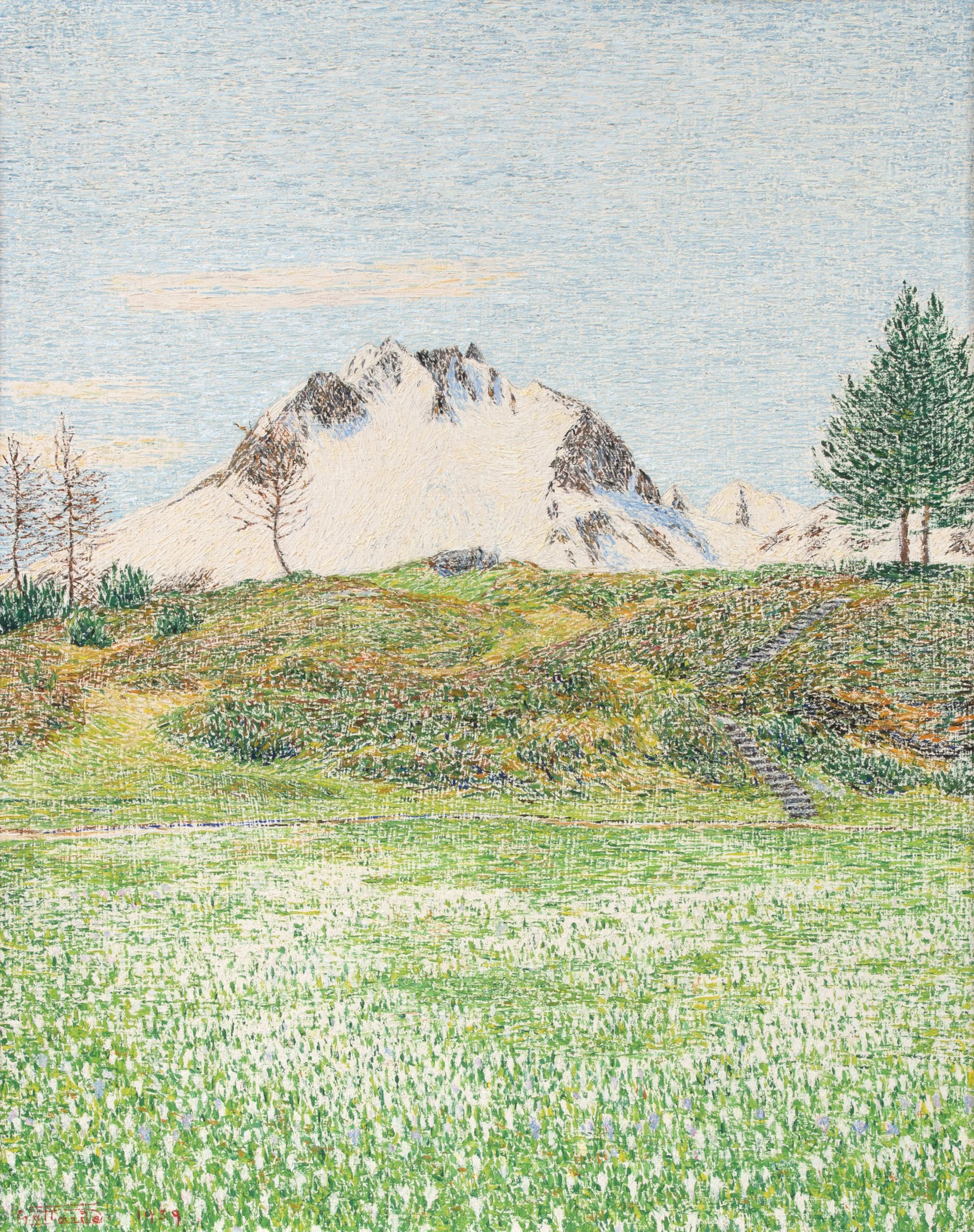 Gottardo segantini | frühlingslandschaft, 1939
