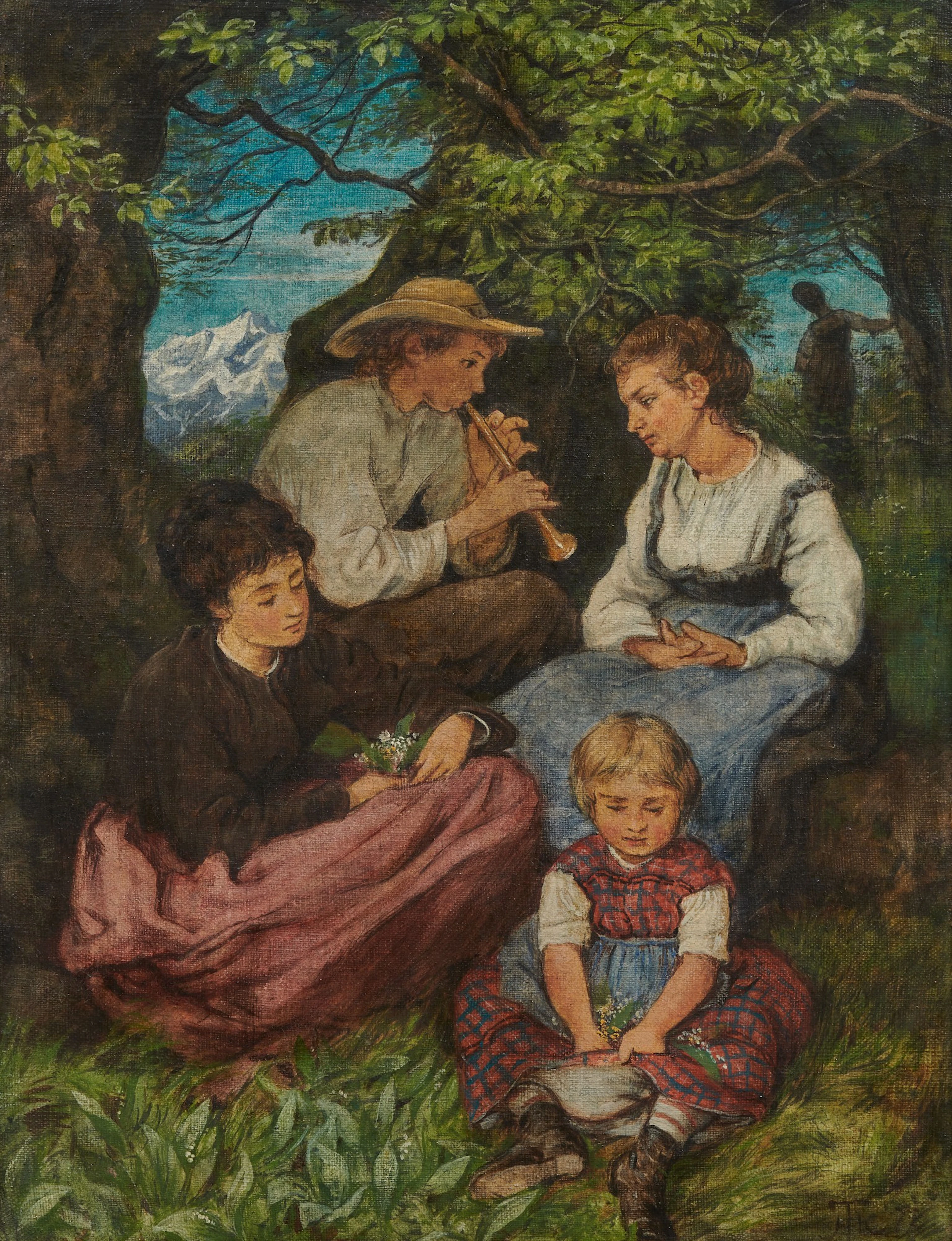 Hans thoma | die frühlingsrast