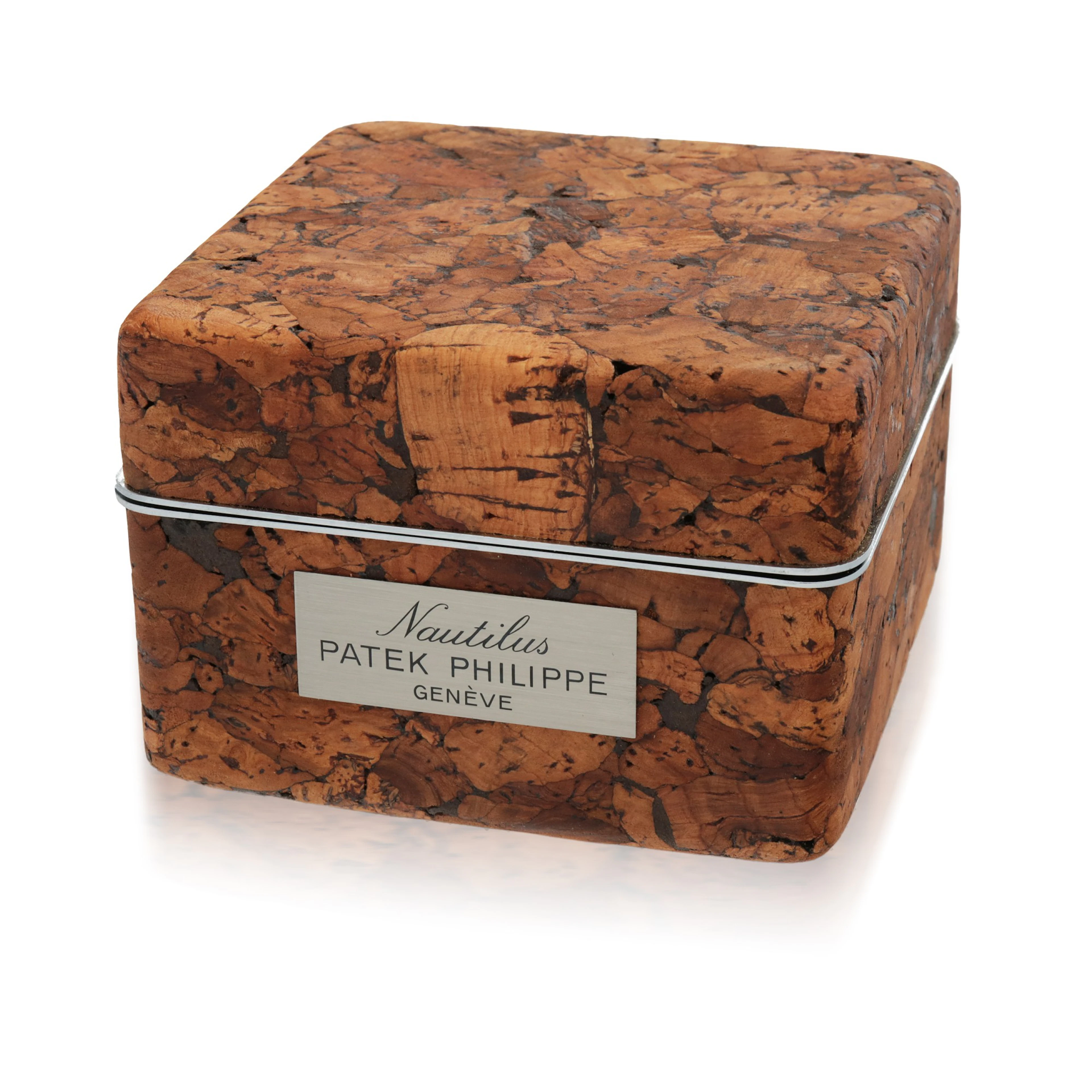 Patek philippe | cork presentation case made for the nautilus, circa 1980