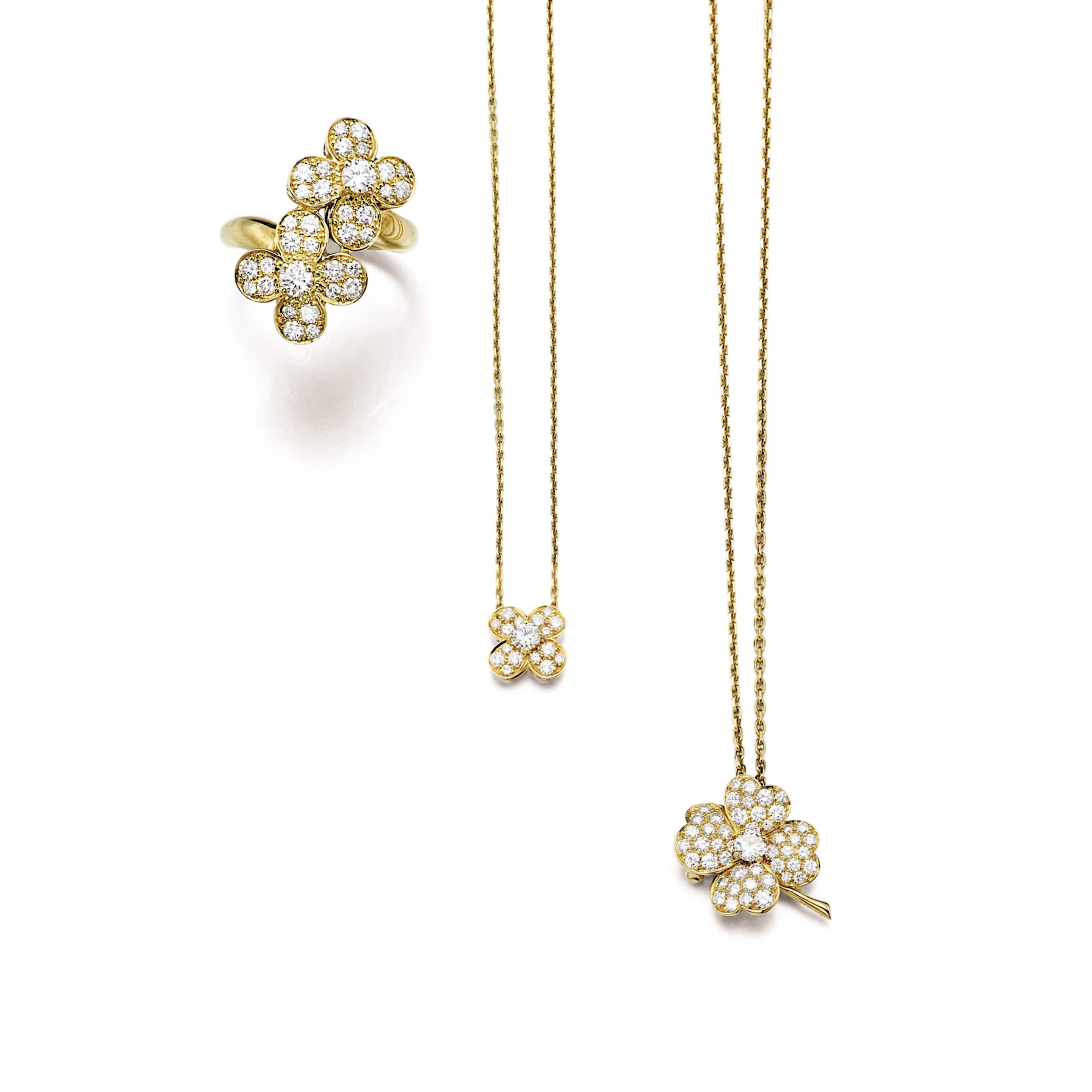 Van cleef & arpels | group of diamond jewellery 梵克雅寶 | 鑽石珠寶首飾