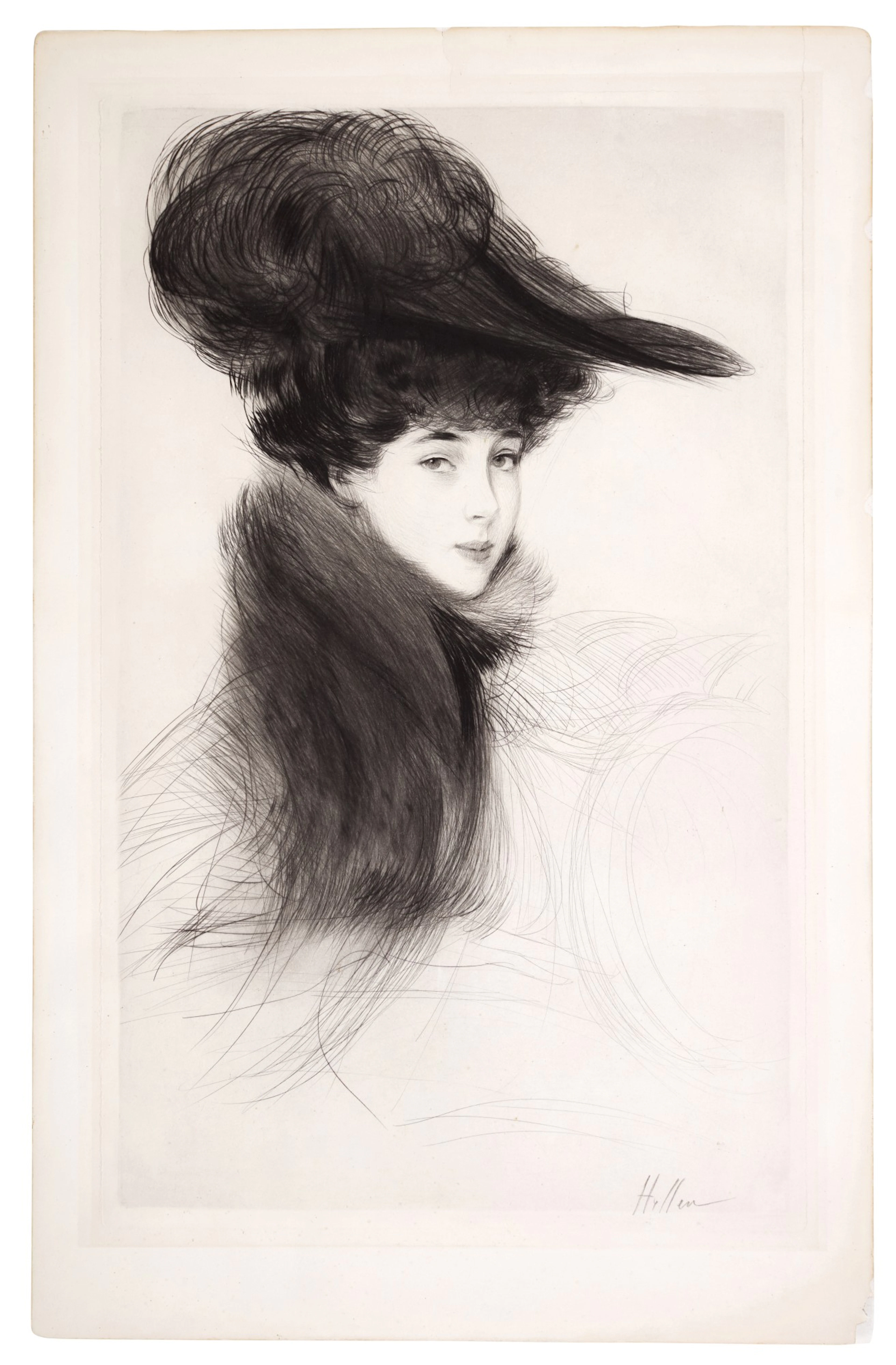 Paul césar helleu | portrait of consuelo vanderbilt, the duchess of marlborough