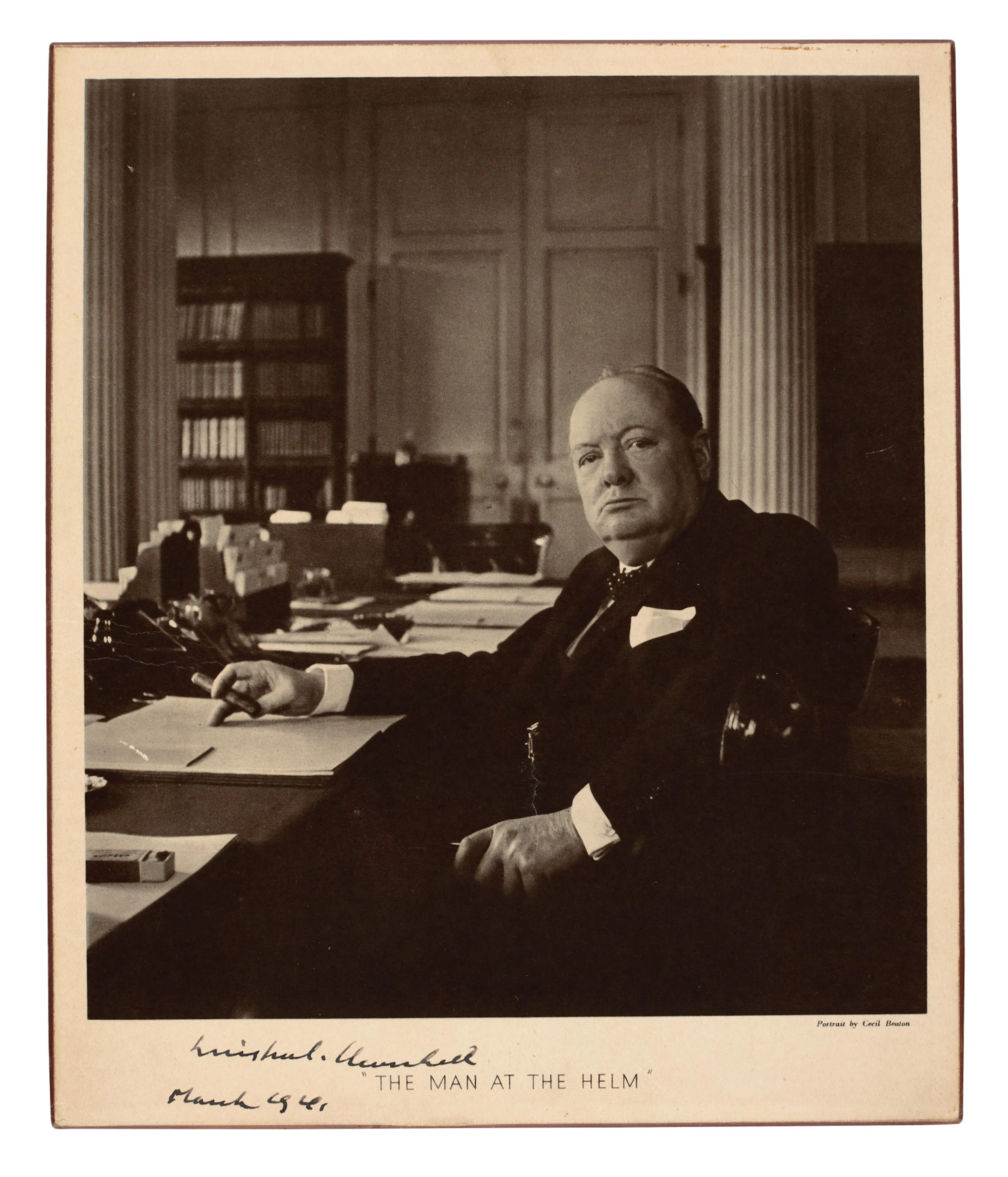 CHURCHILL | photographic portrait signed, 1941