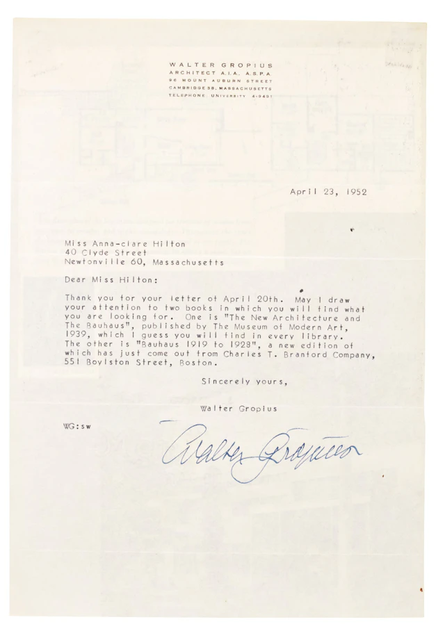 Album containing letters by Feininger
