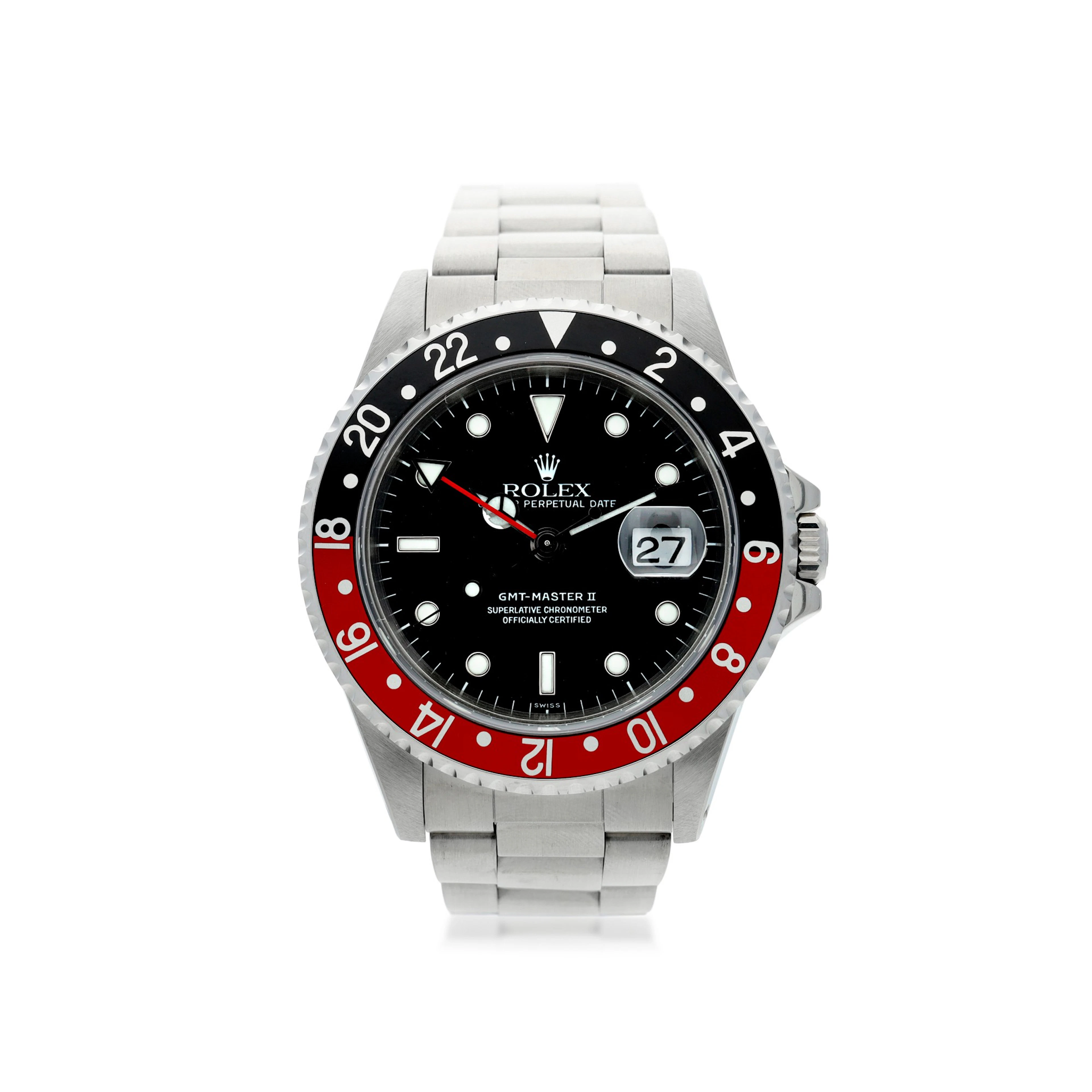 Rolex | reference 16710 gmt-master ii 'coke' a stainless...