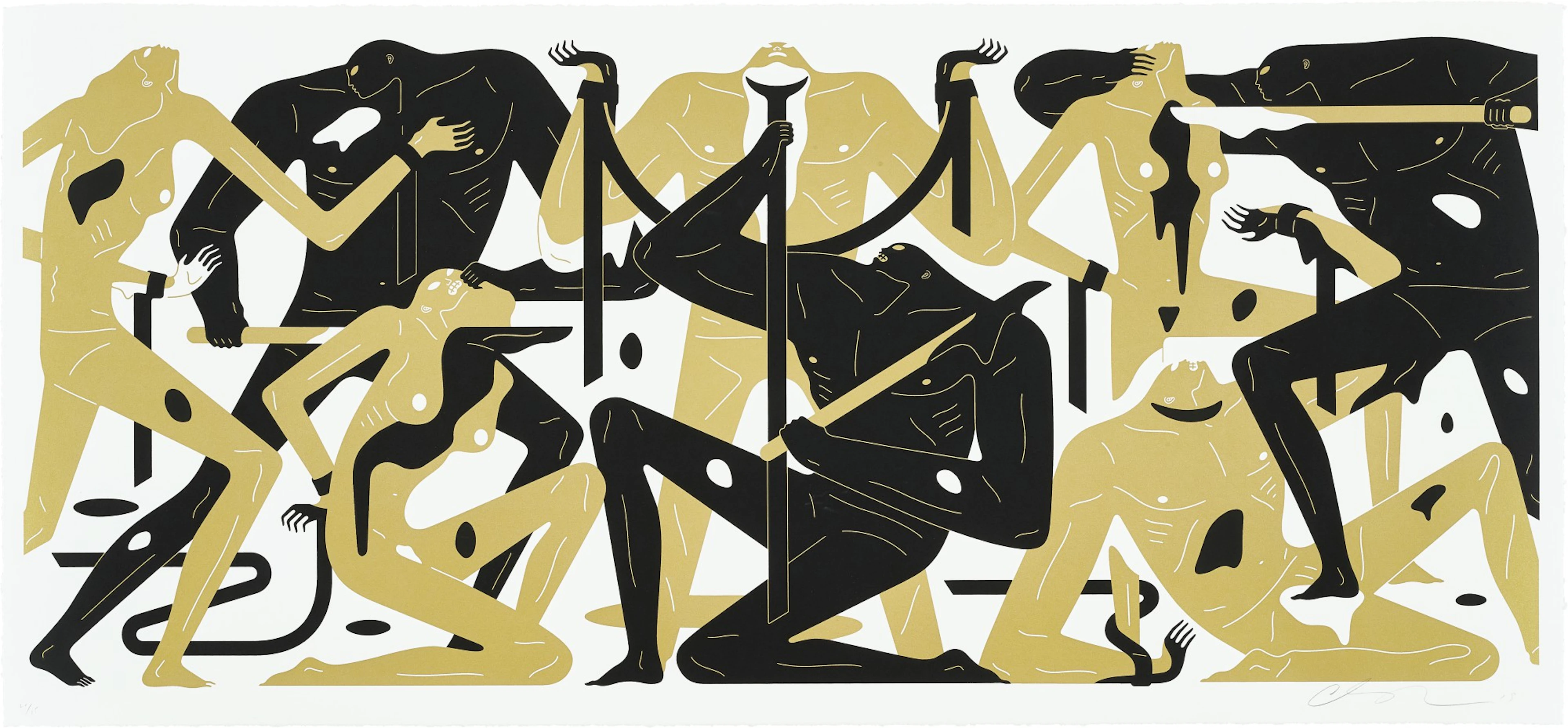 Cleon peterson 克里昂·彼得森 | stare into the sun (white/gold) 凝視太陽（白/金）