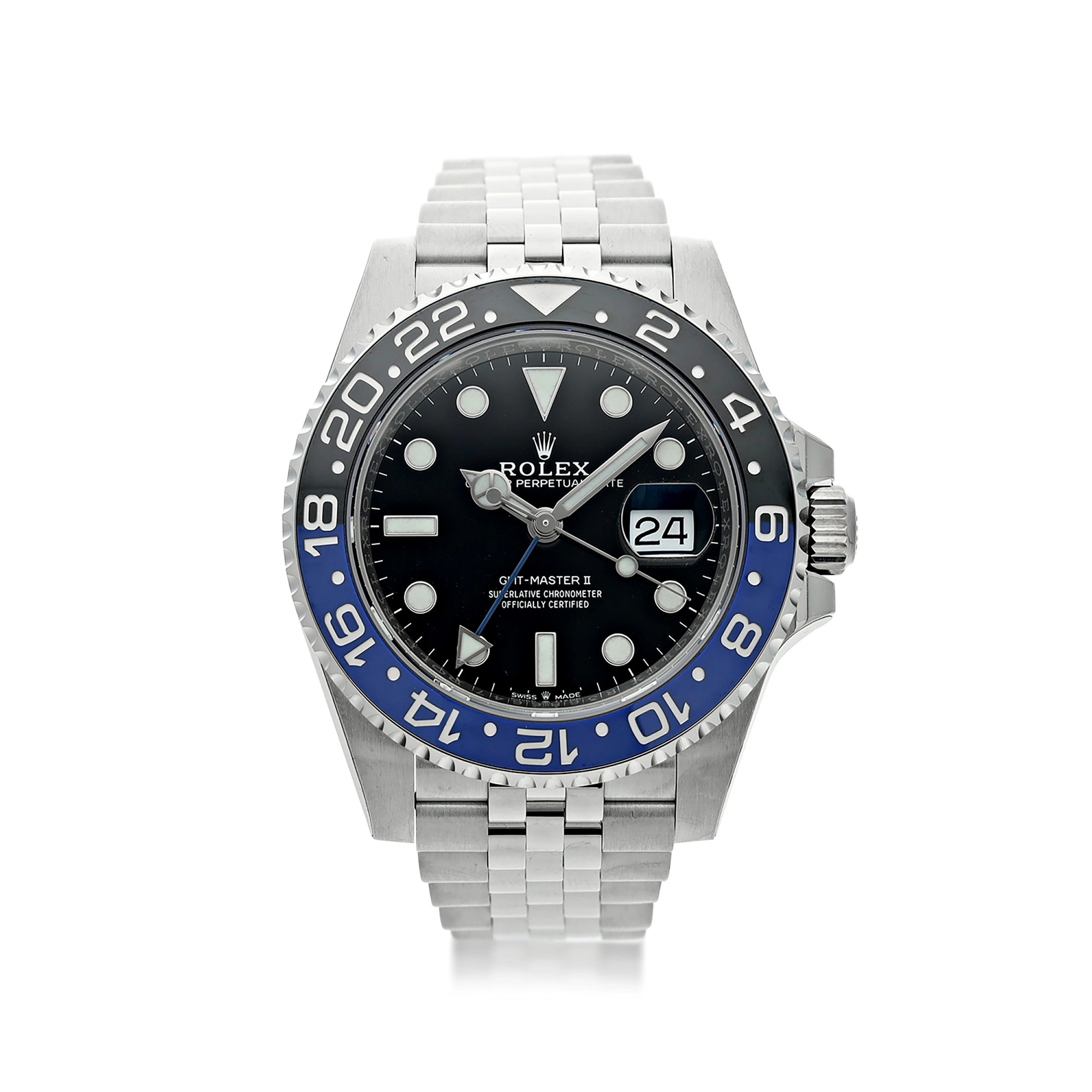 Rolex | reference 126710 gmt-master ii 'batgirl' a...