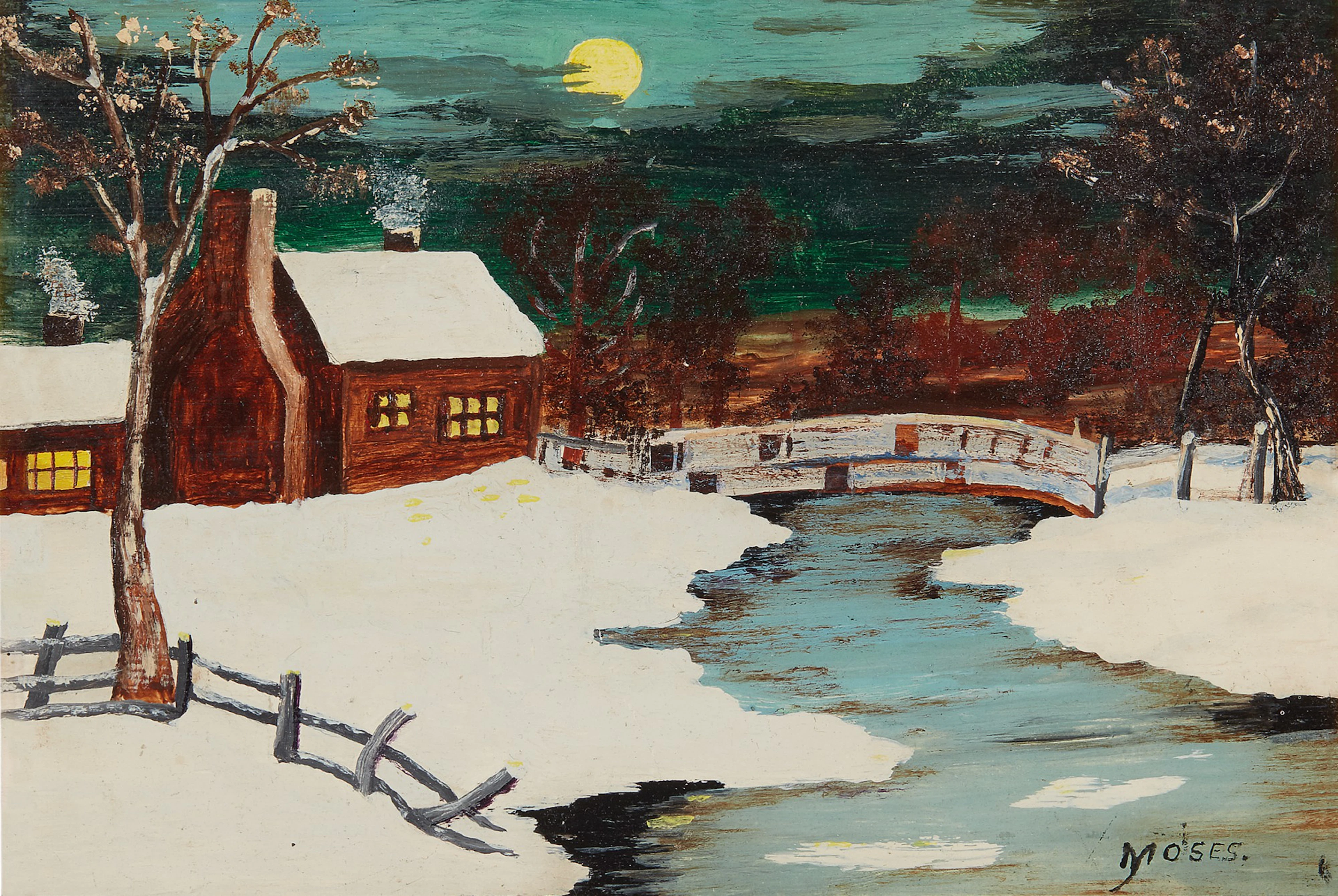 Anna mary robertson (grandma) moses | out in the moonlight