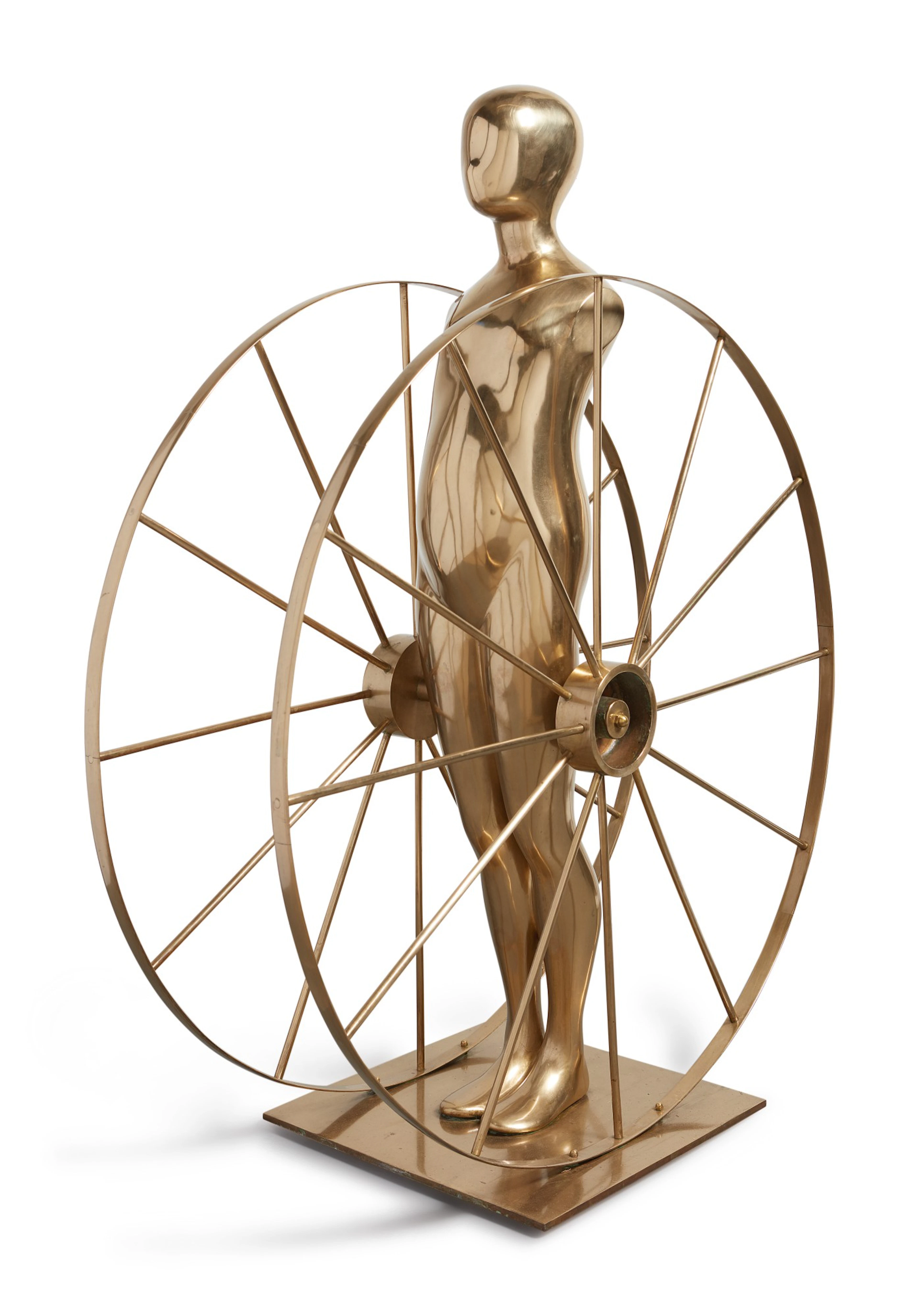Ernest trova | study/falling man (wheel man)