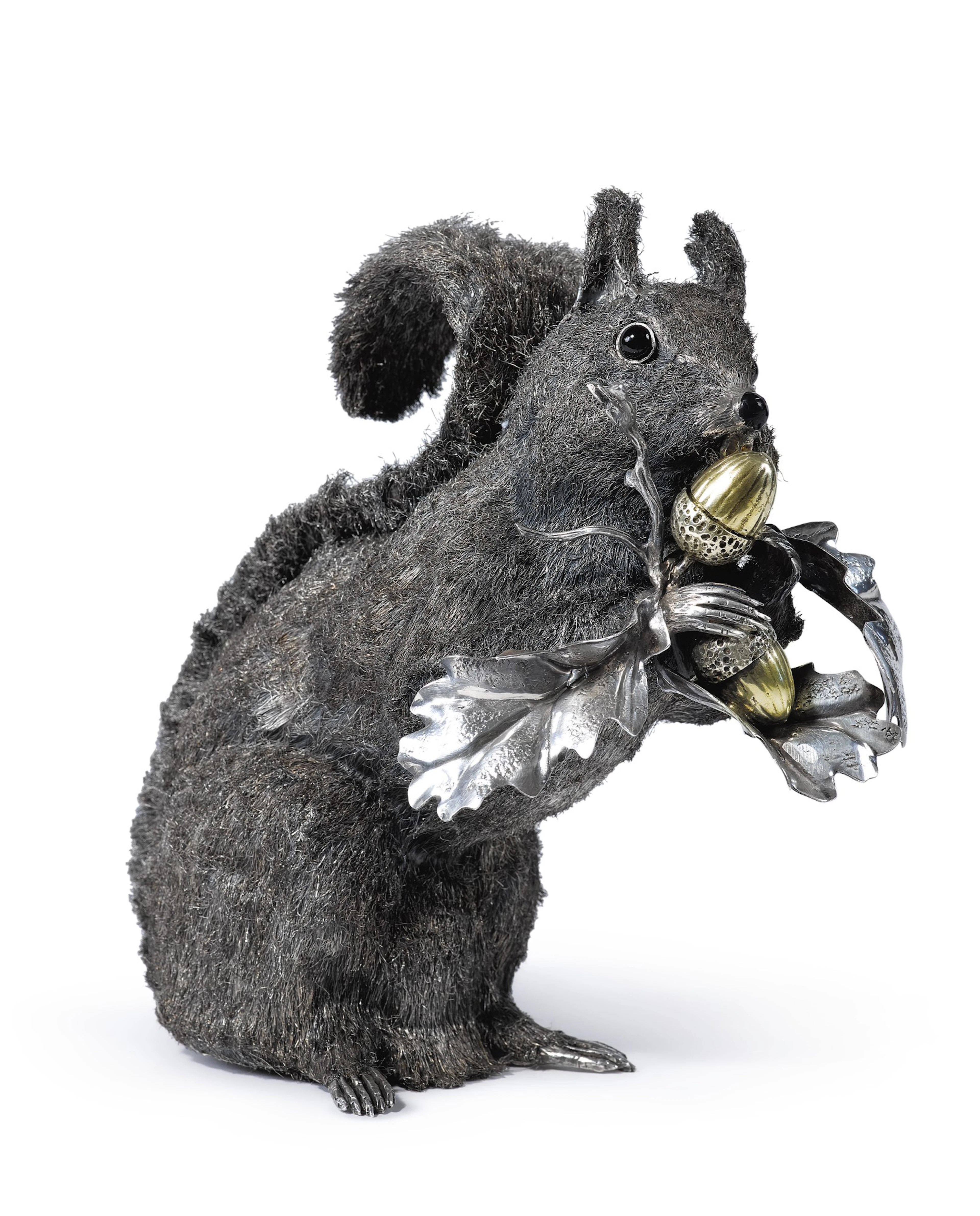 An italian silver squirrel, mario buccellati, milan, late 20th century