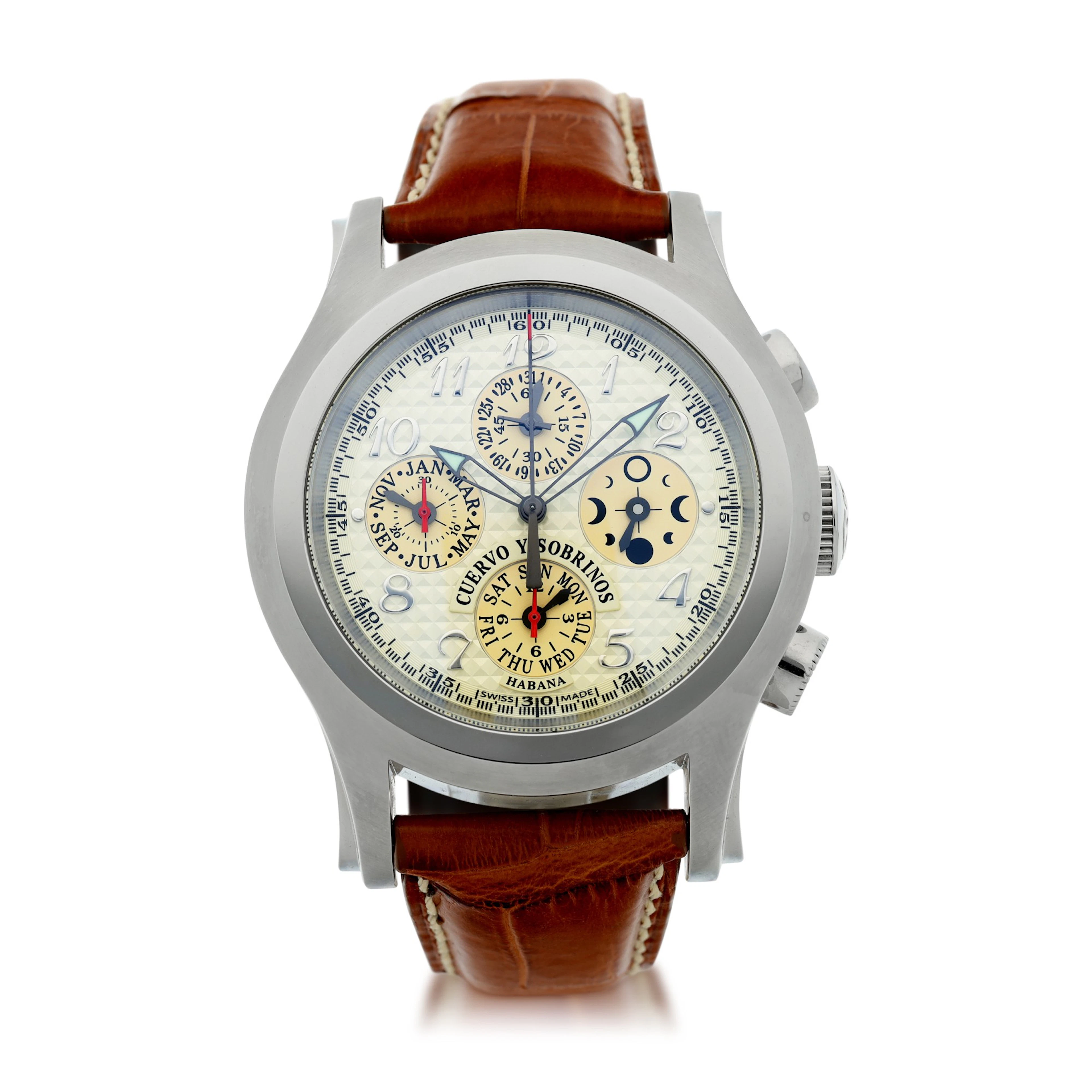 Reference 2859 robusto a stainless steel automatic triple...