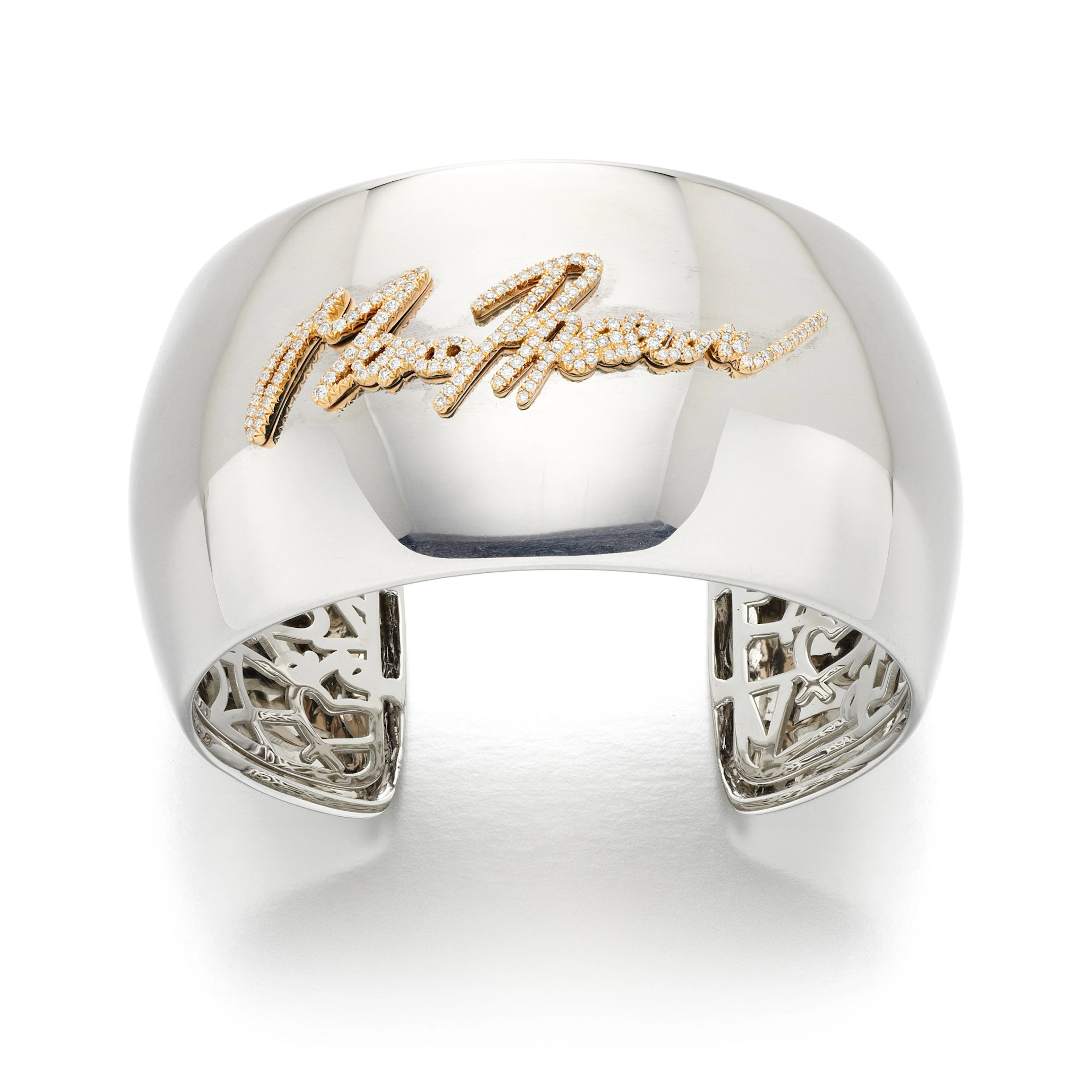 Diamond cuff bracelet, 'More Passion'