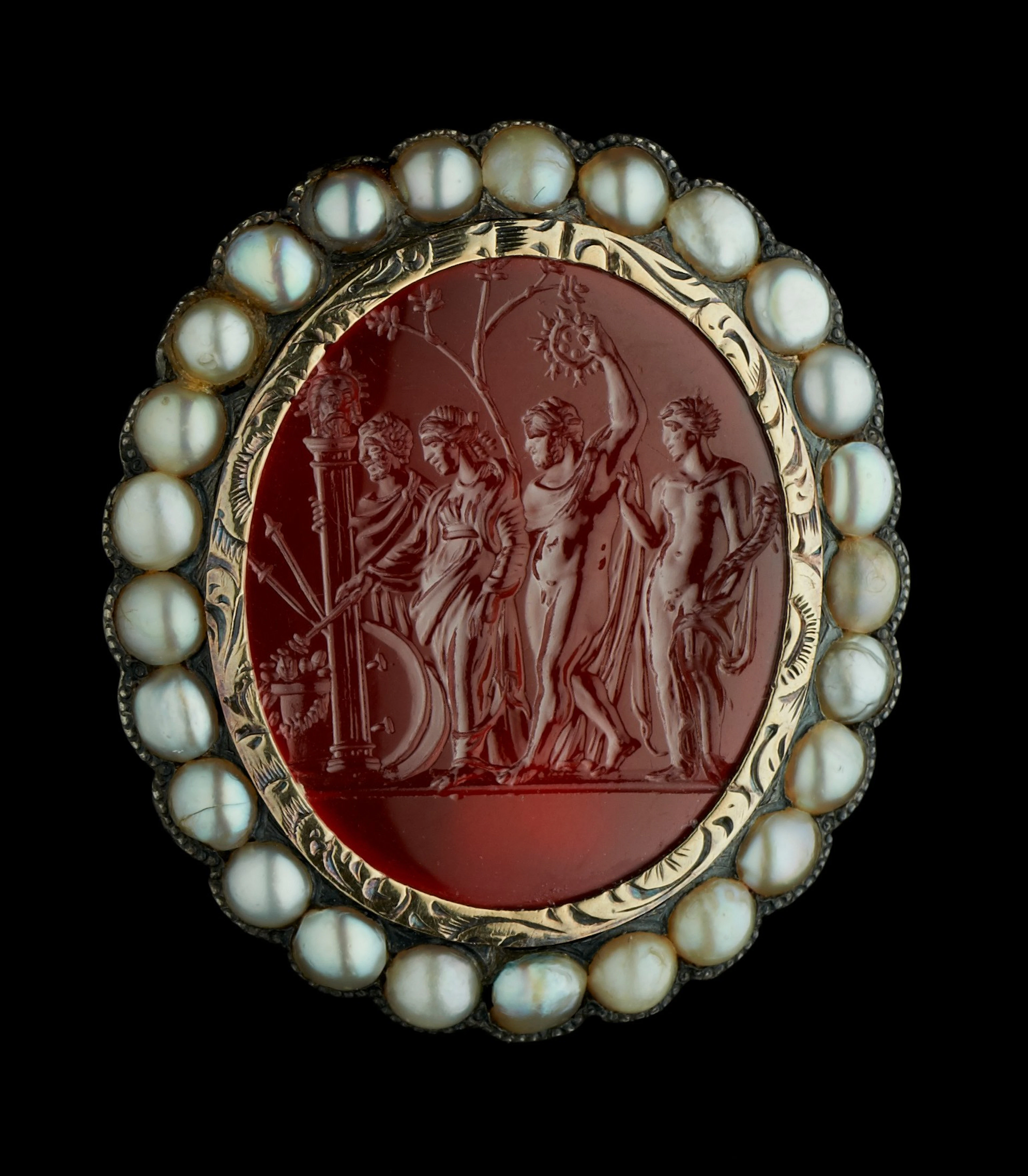 Italian, 16th century | Intaglio with a Bacchic Procession