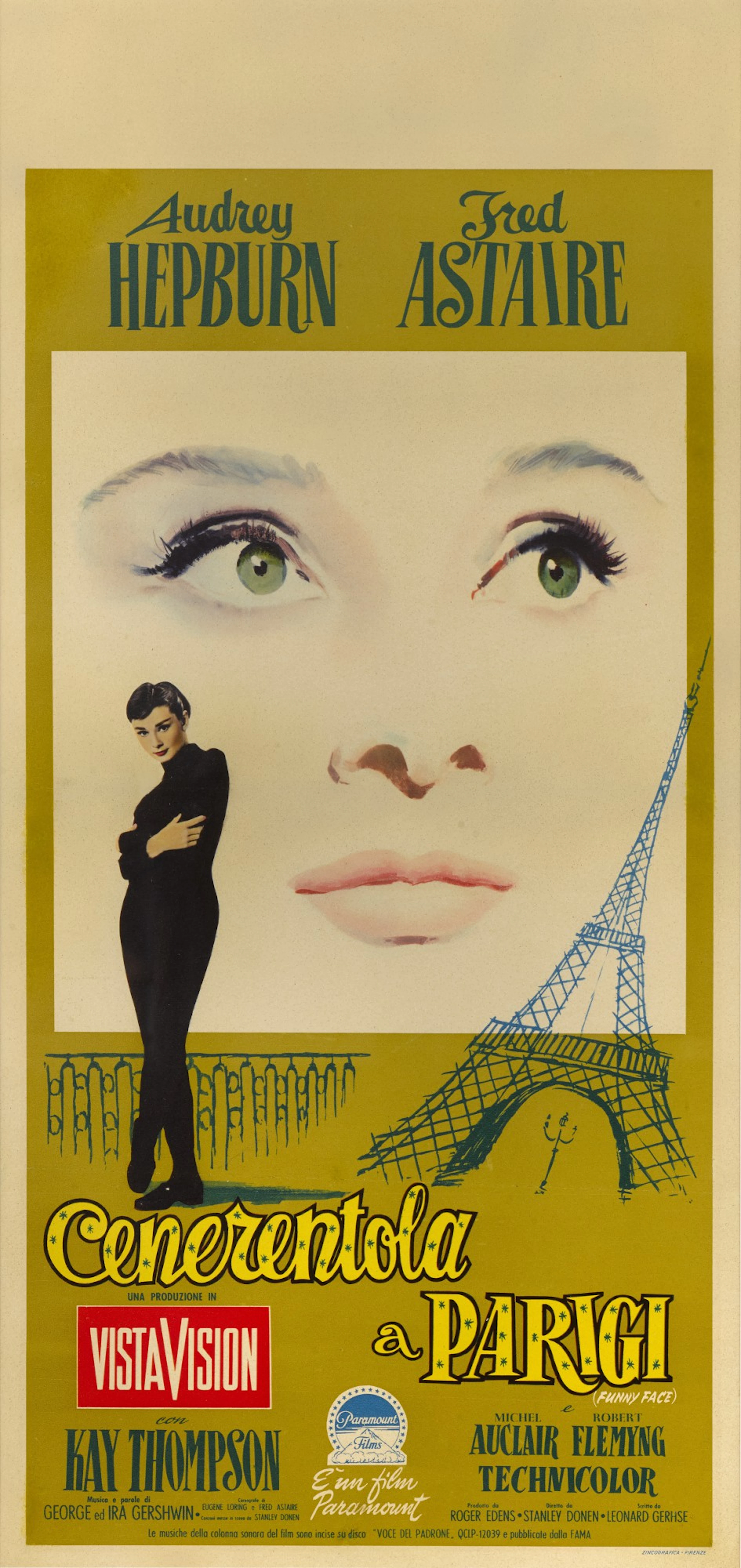 Funny Face / Cenerentola a Parigi (1957) Poster, Italian