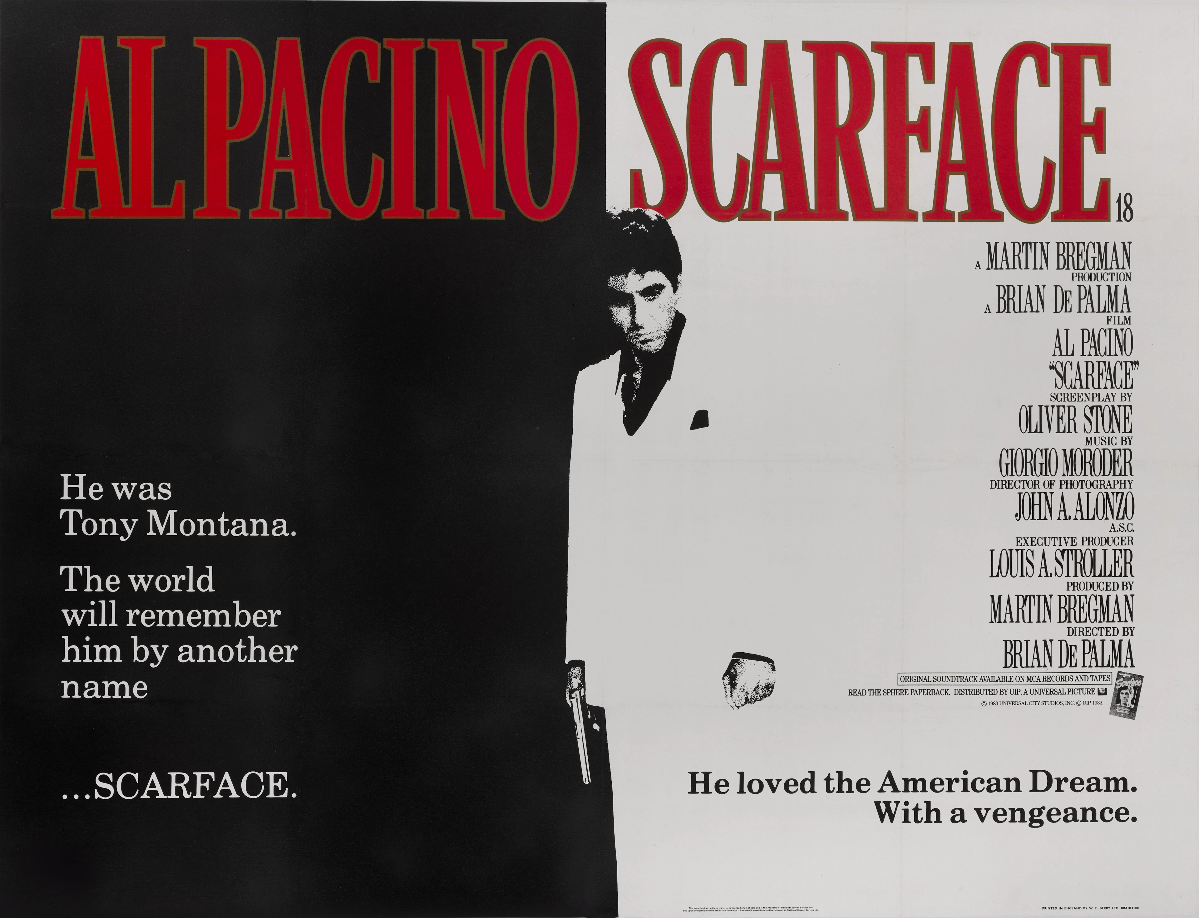 Scarface (1983) Poster & Set of 8 lobby cards