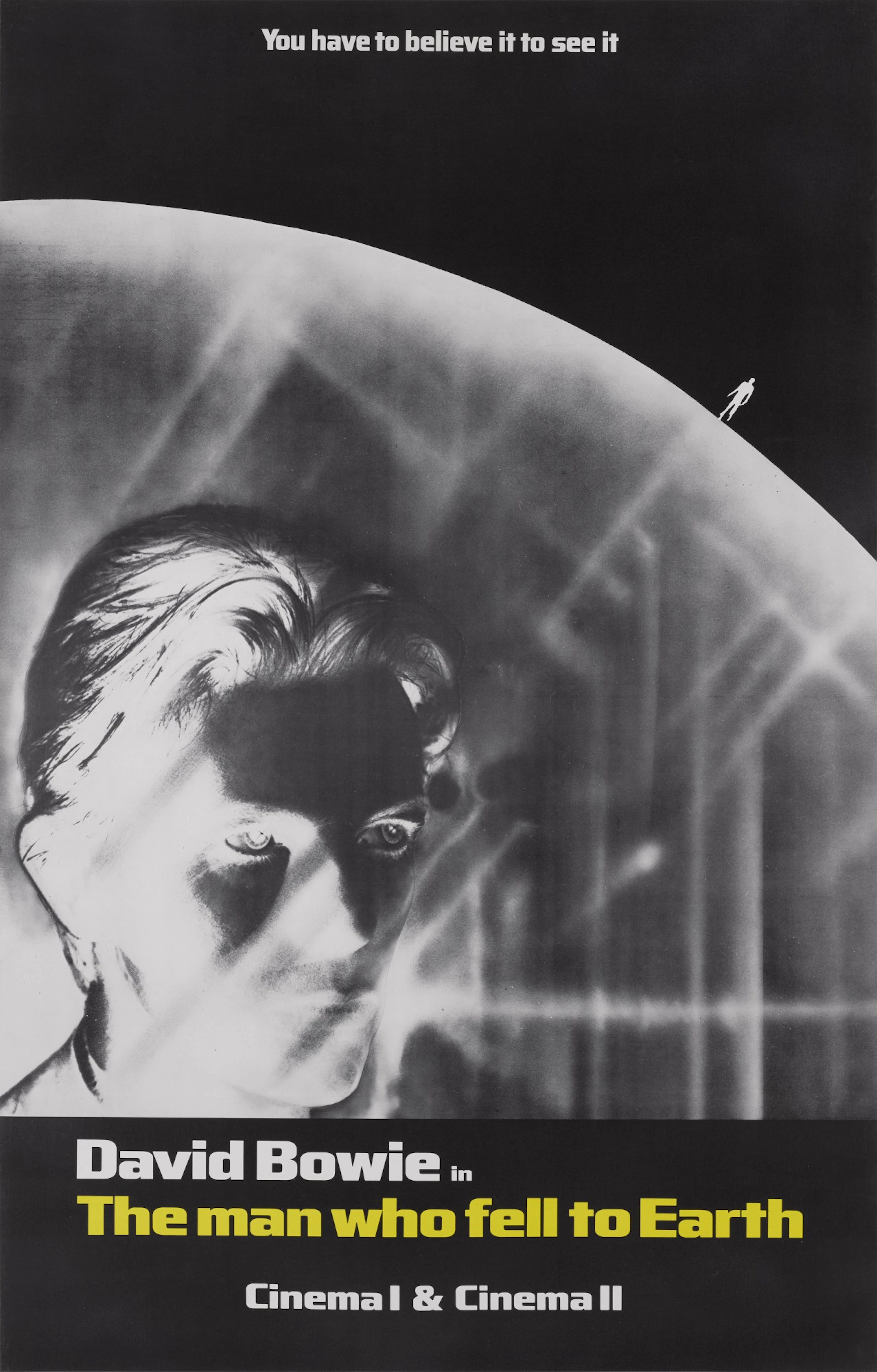 The Man who Fell to Earth (1976) Poster, US, New York subway