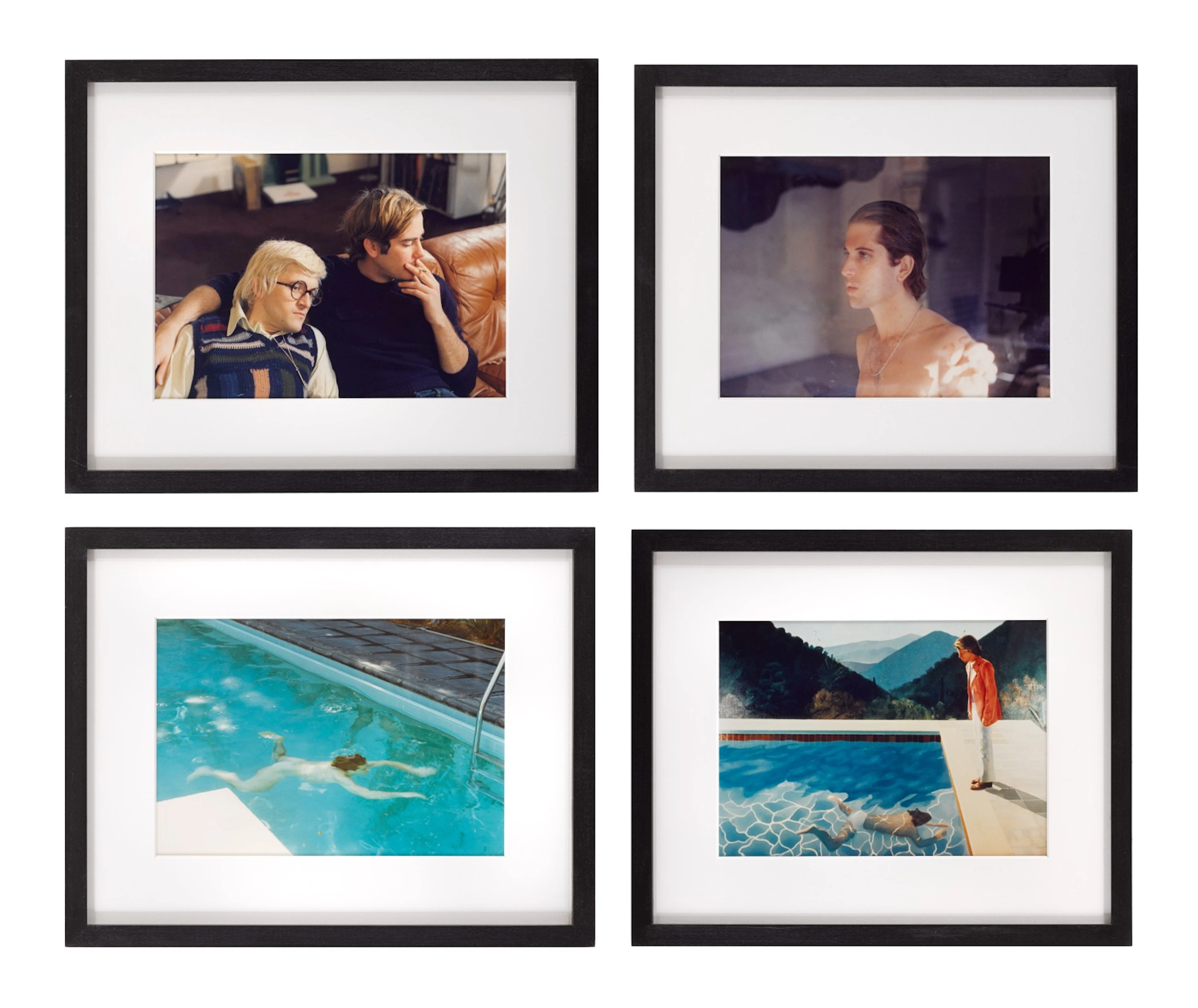 A Bigger Splash (1973) , British, 4 colour photographs