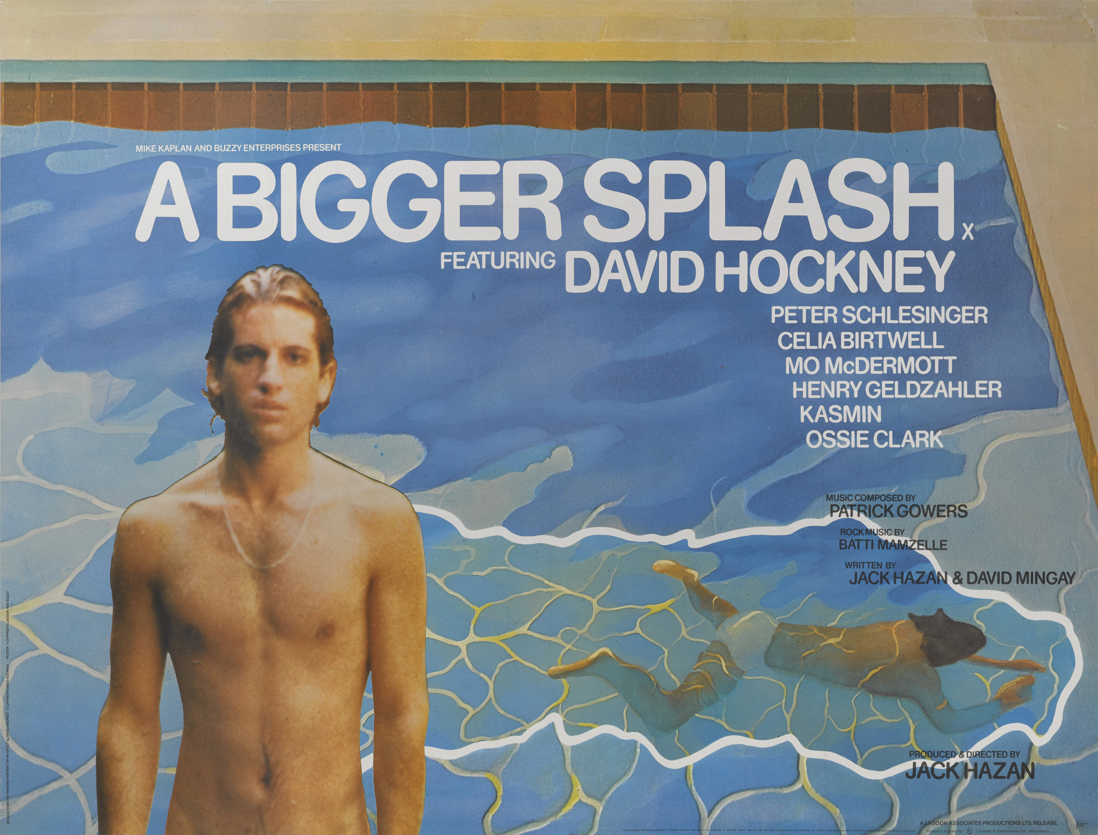 A Bigger Splash (1973) Poster, British, First British release 1974