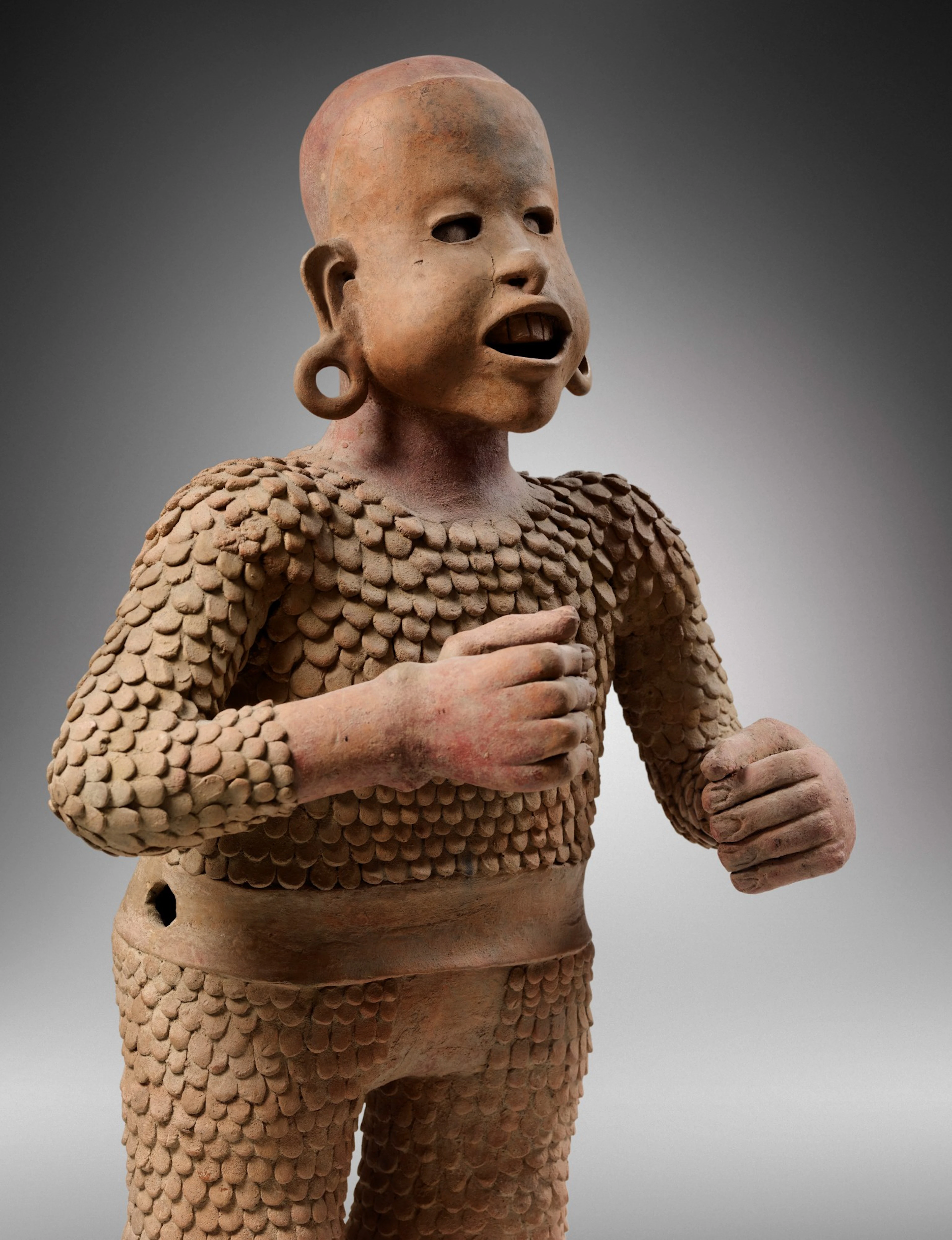 Statue en terre cuite Xipe Totec