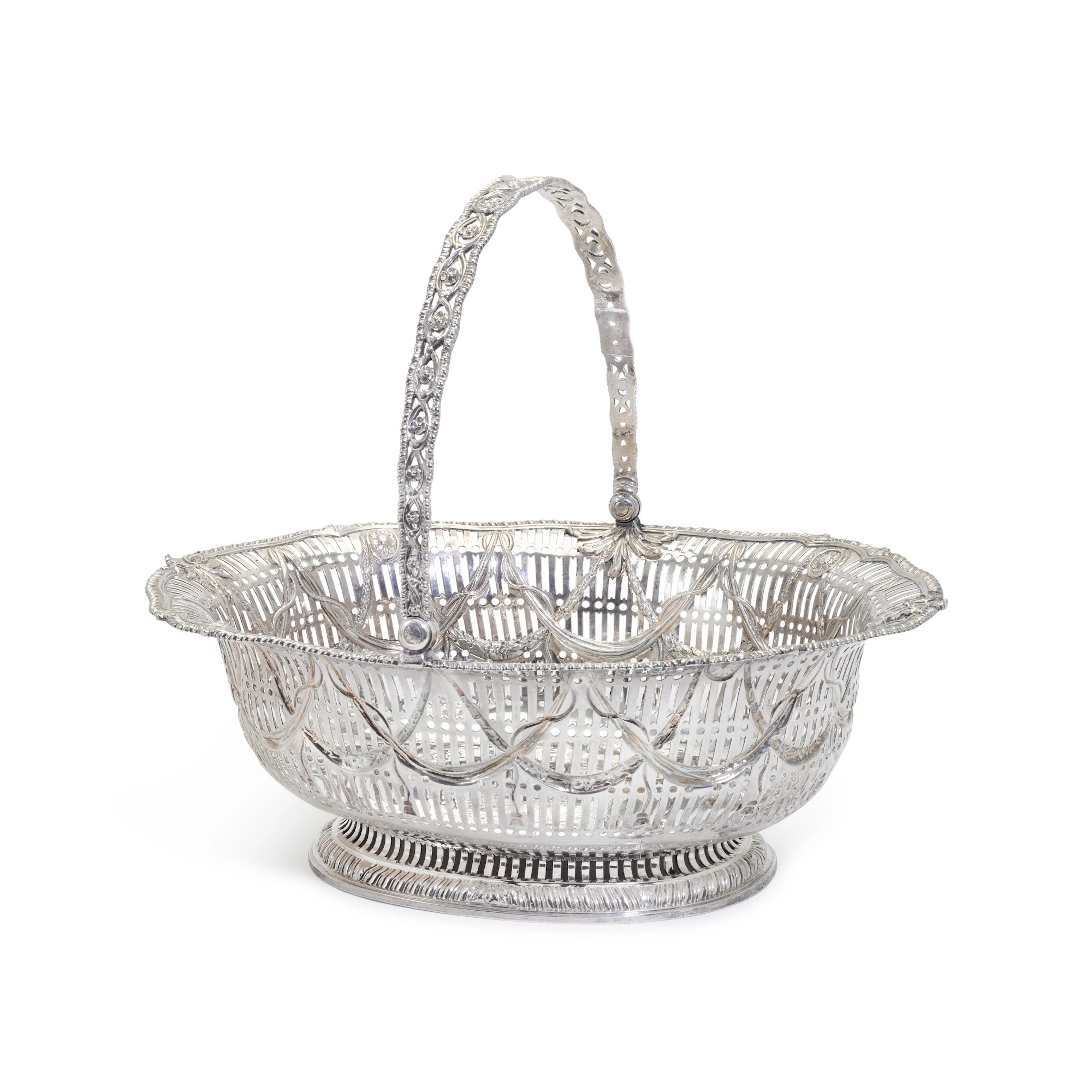 A George III silver cake basket, Frederick Kandler, London, 1774