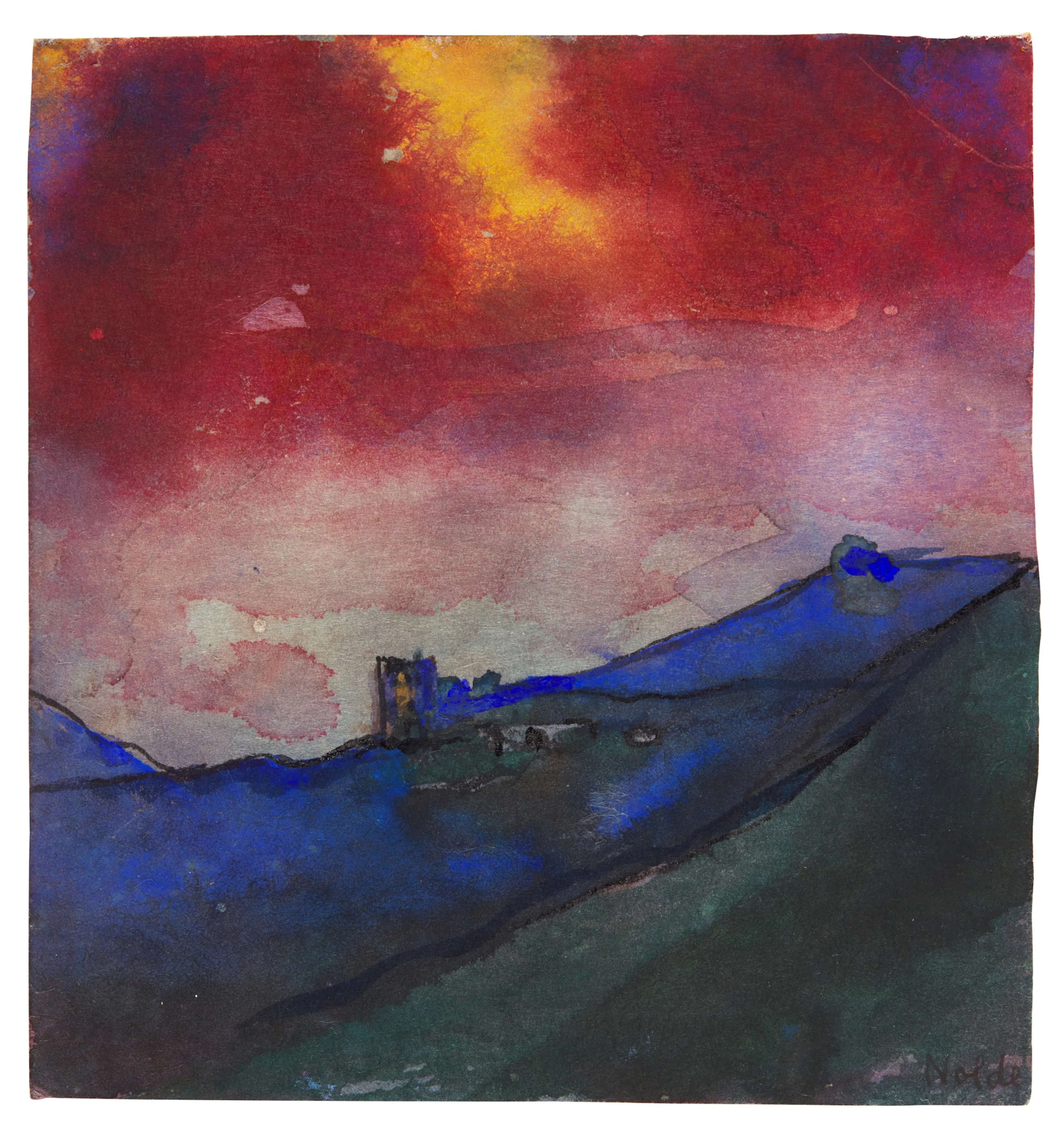 Berglandschaft mit Wachturm (Mountain Landscape with Watch Tower)