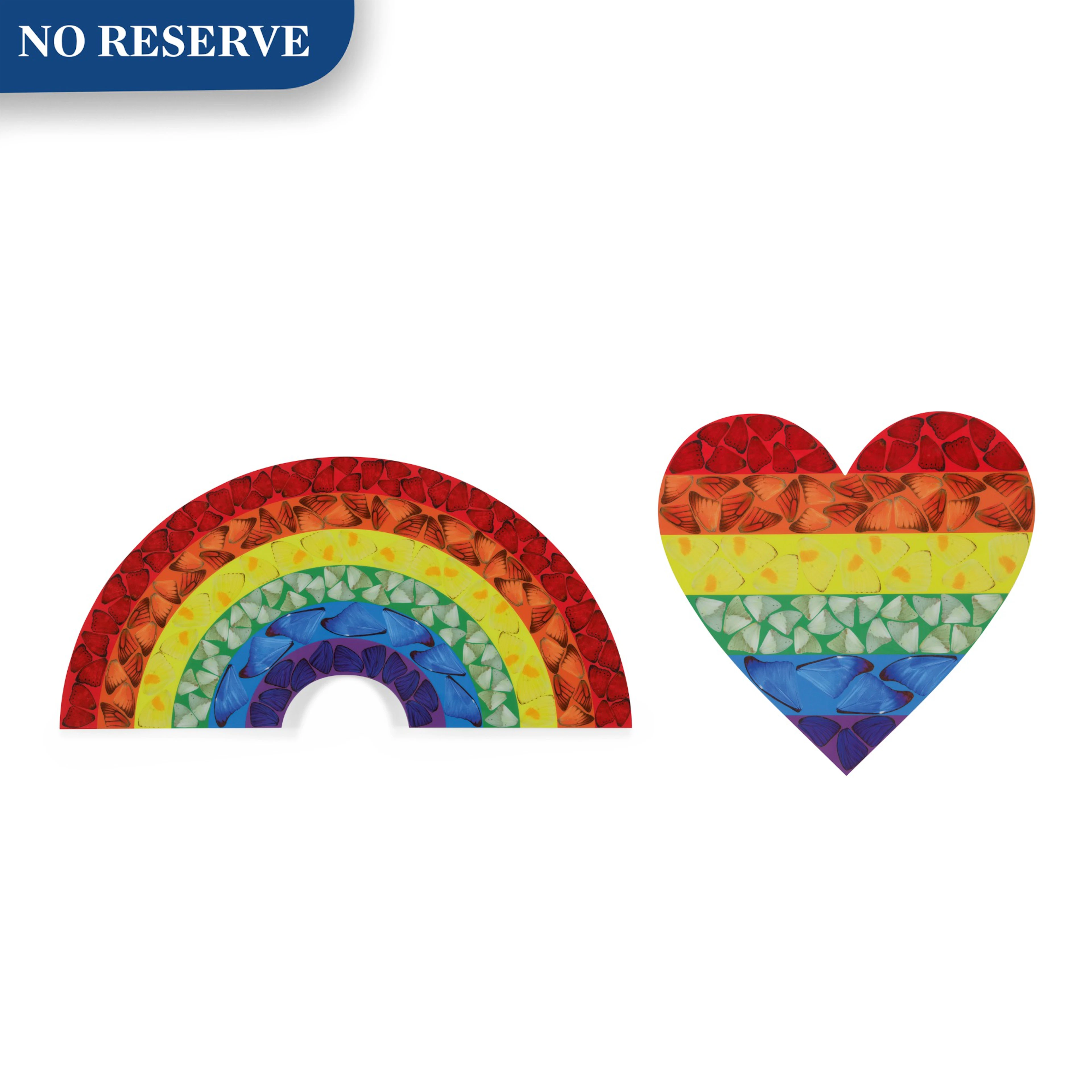 Butterfly Rainbow (Small); and Butterfly Heart (Small) (H7-2; H7-4)