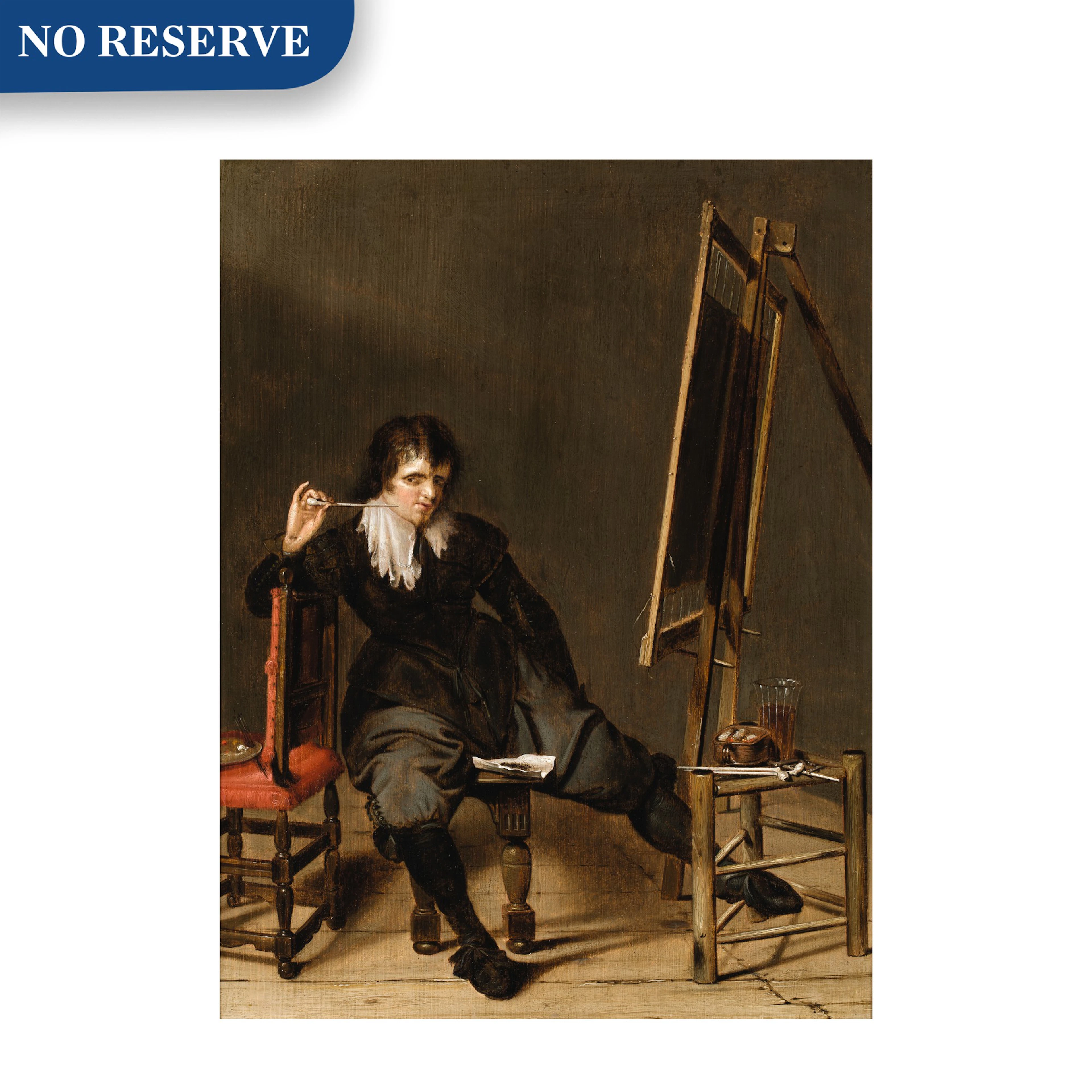 An artist in his studio