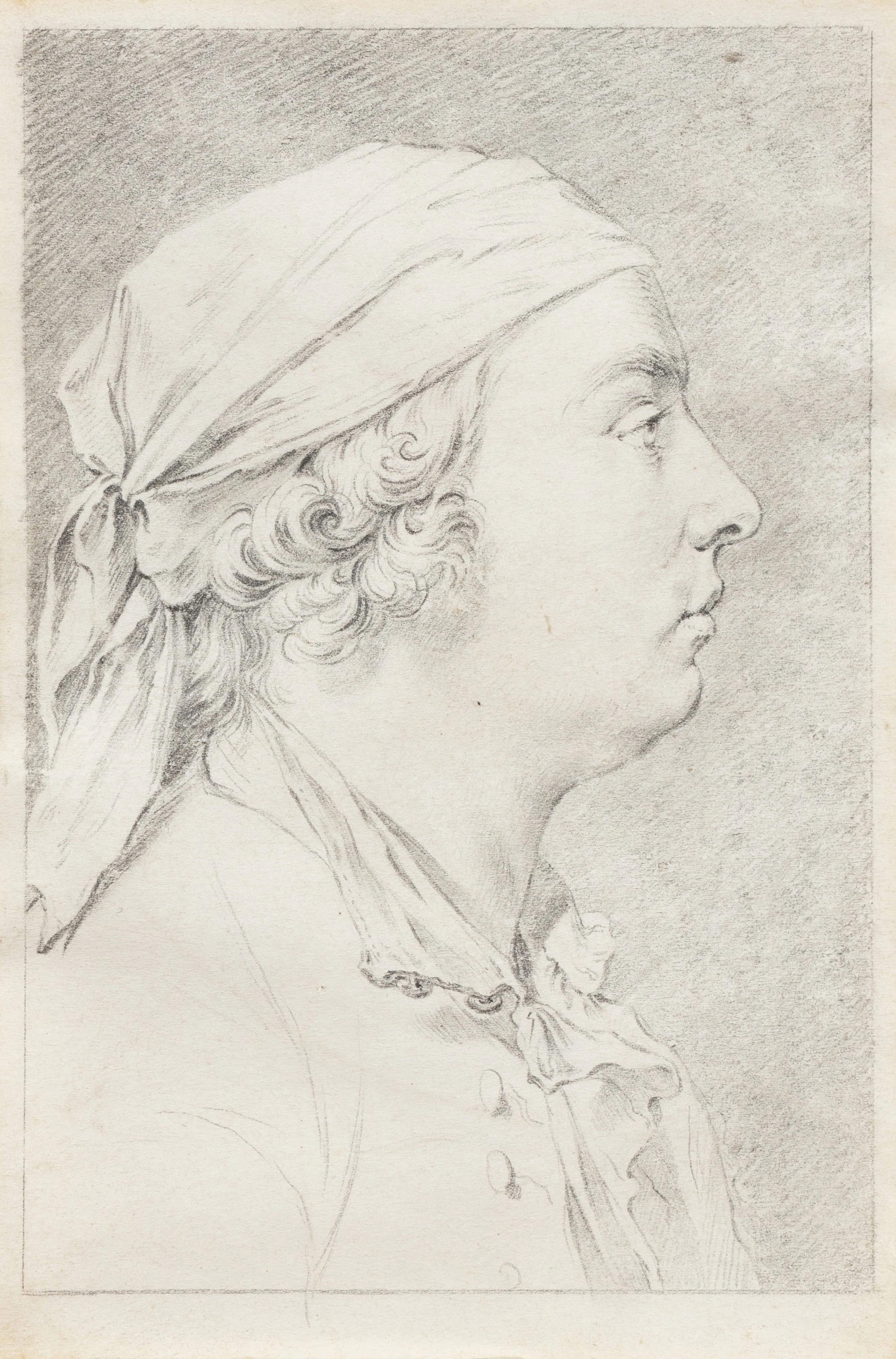 A man's profile