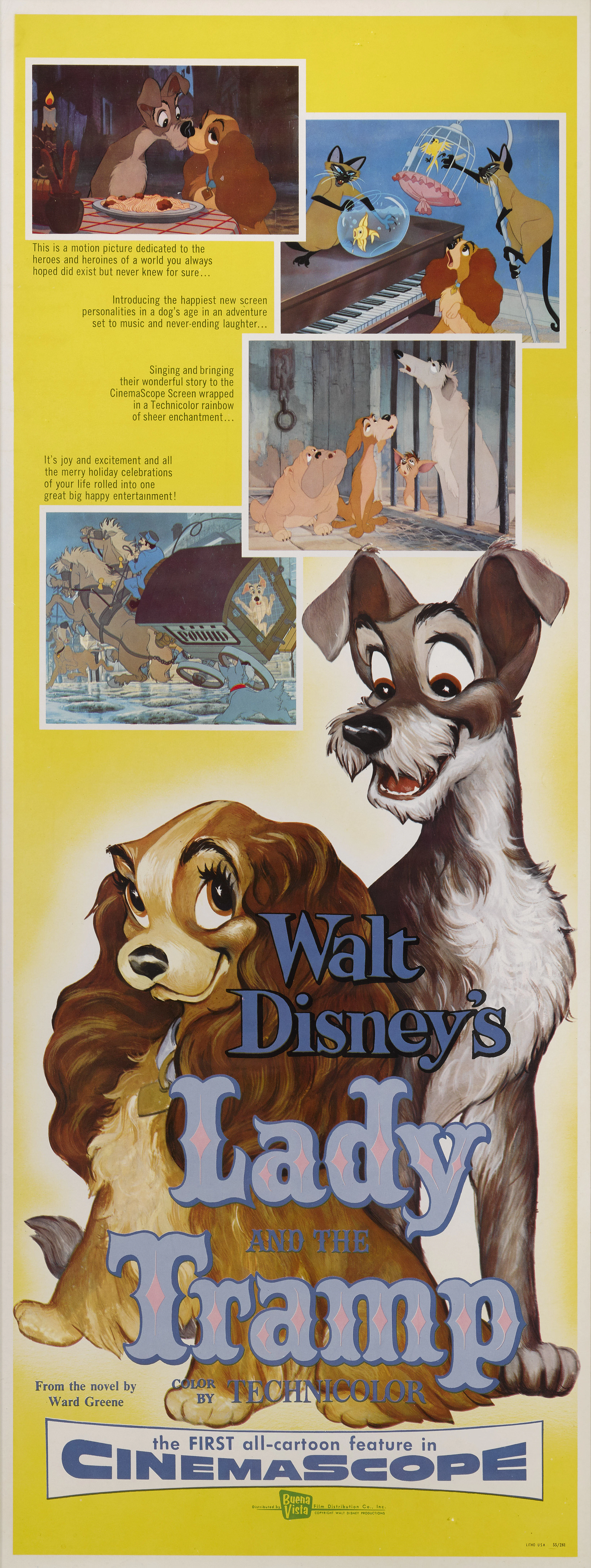 Lady and the Tramp (1955) Poster, US