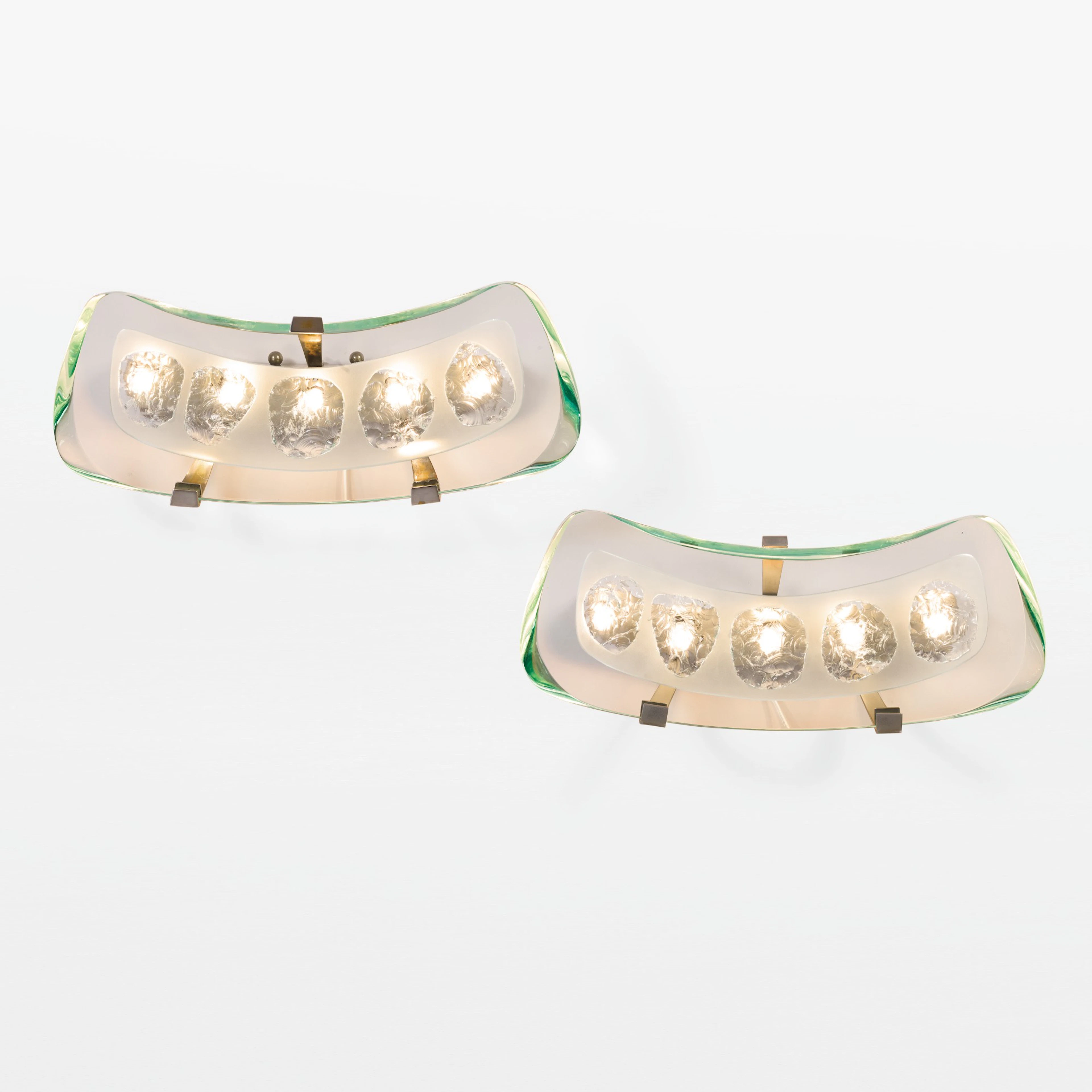 Pair of Wall Sconces, Model No. 1598