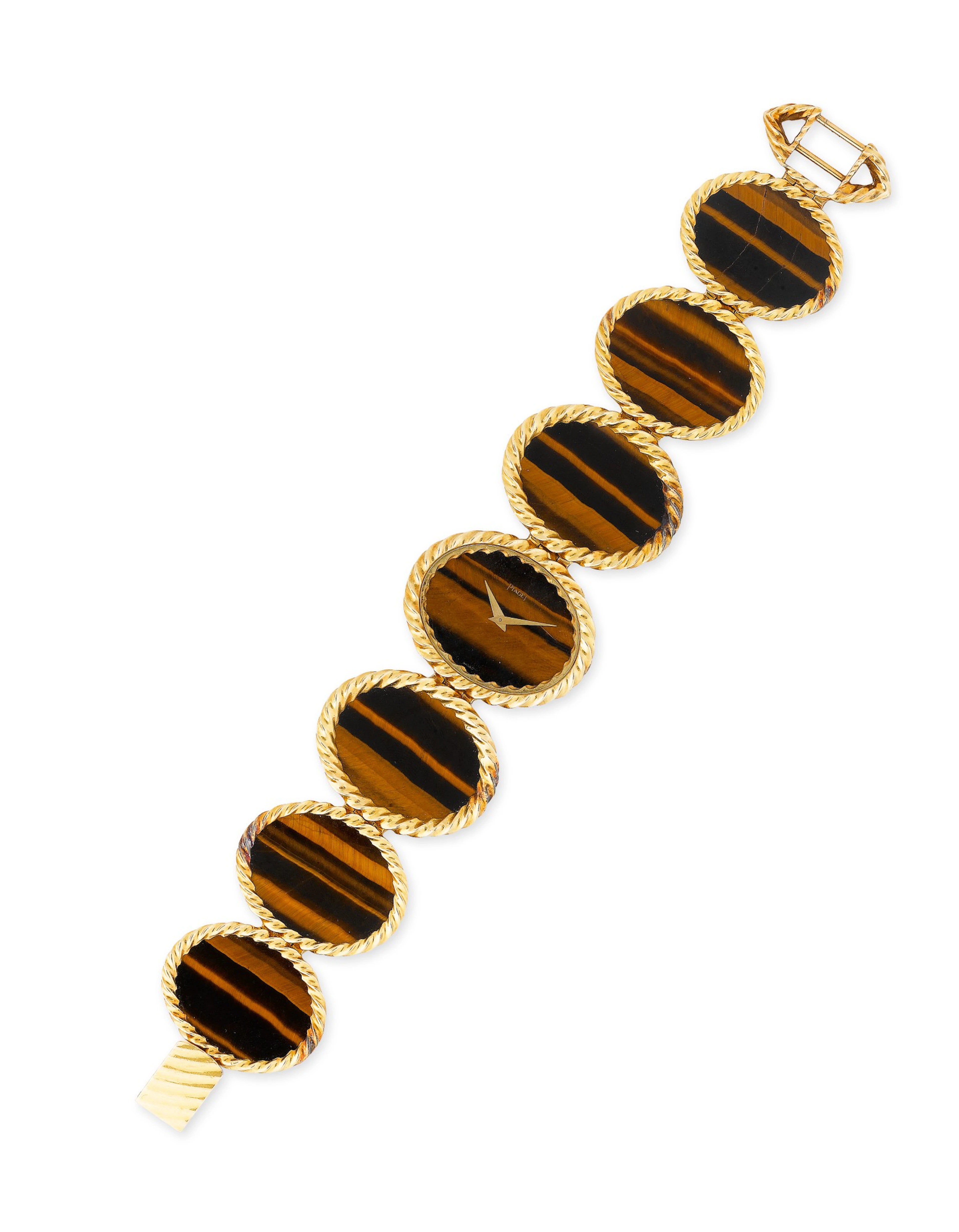 Montre bracelet de dame oeil-de-tigre