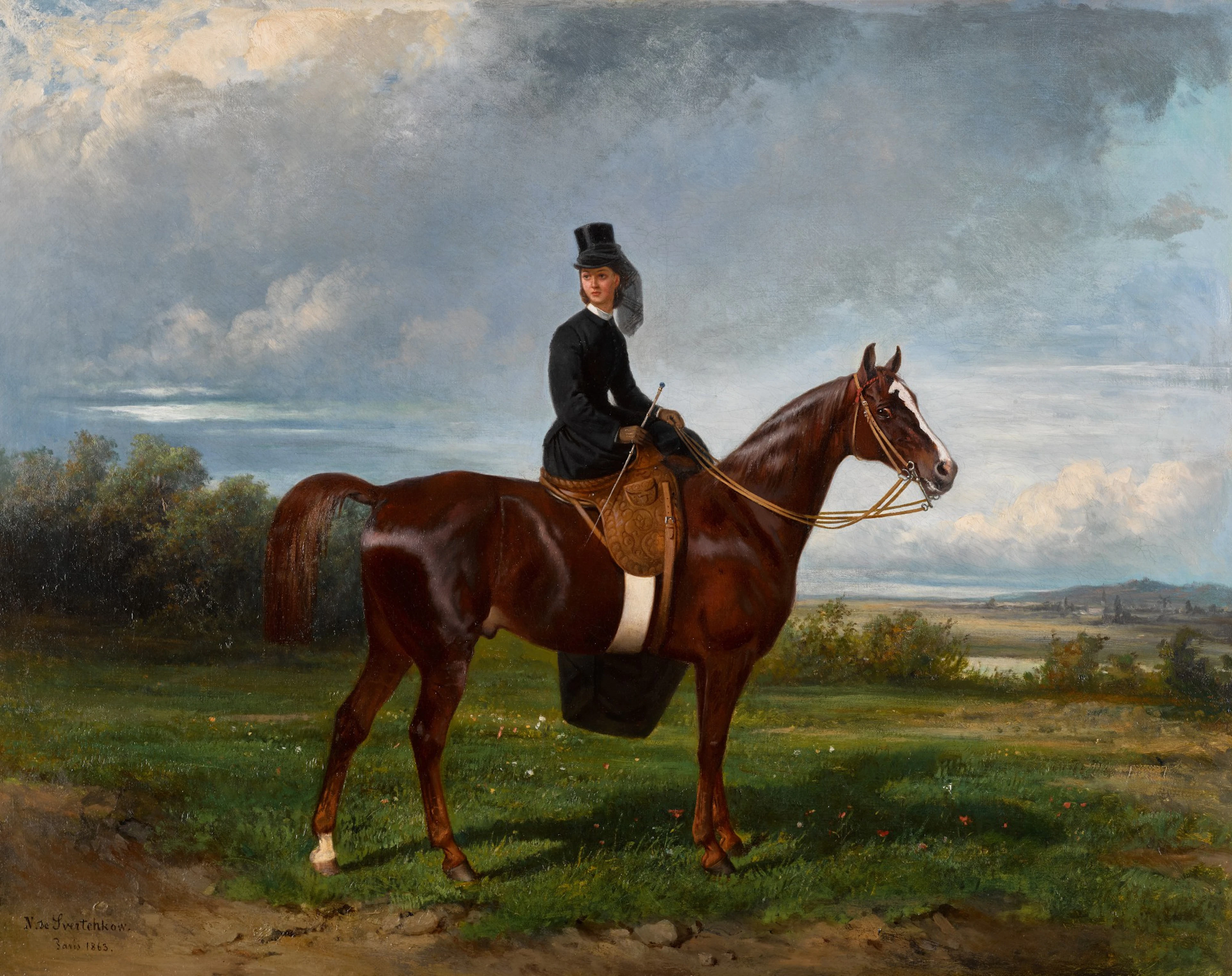 Equestrian Portrait of Seymourina Poirso