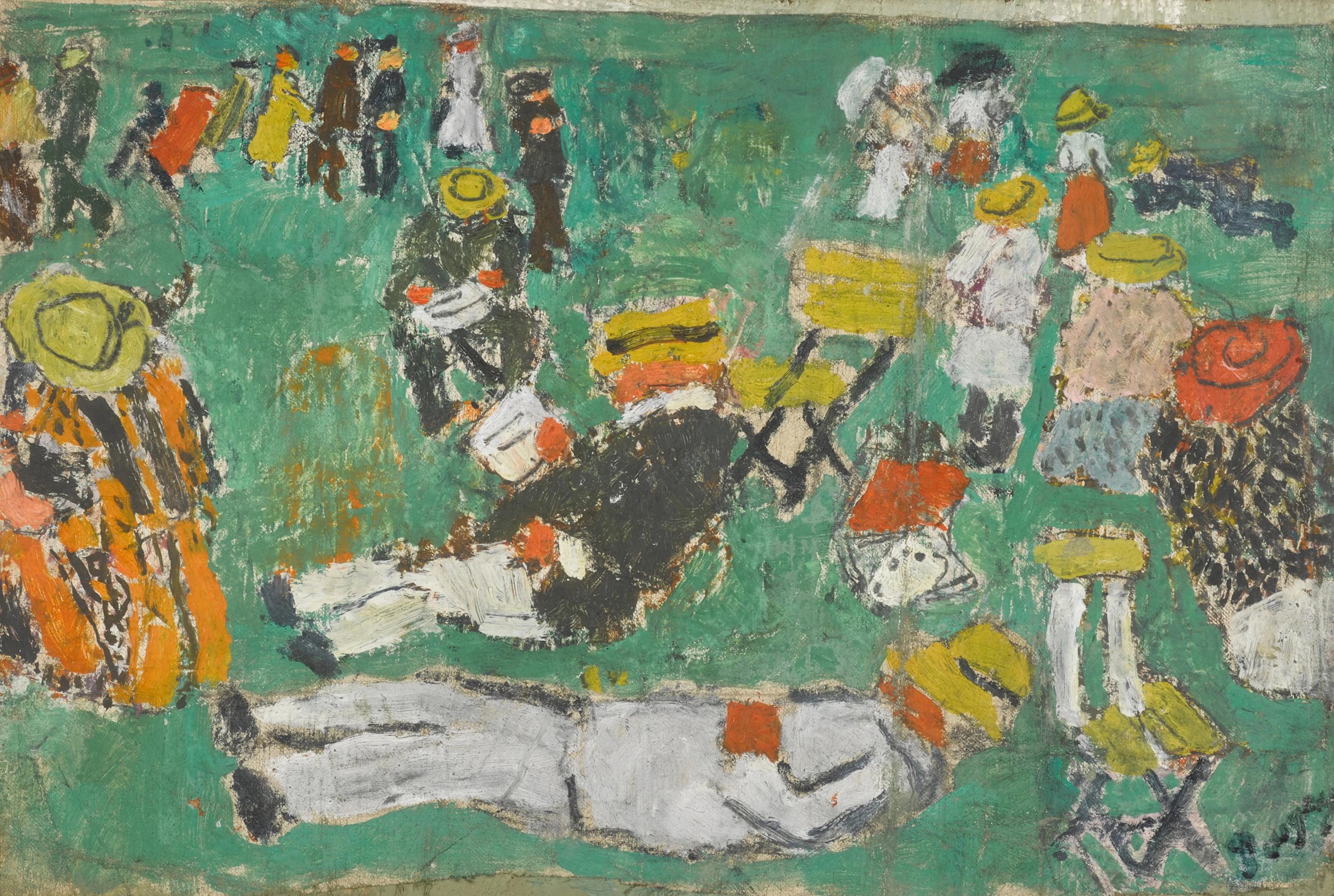 Grand jardin vert