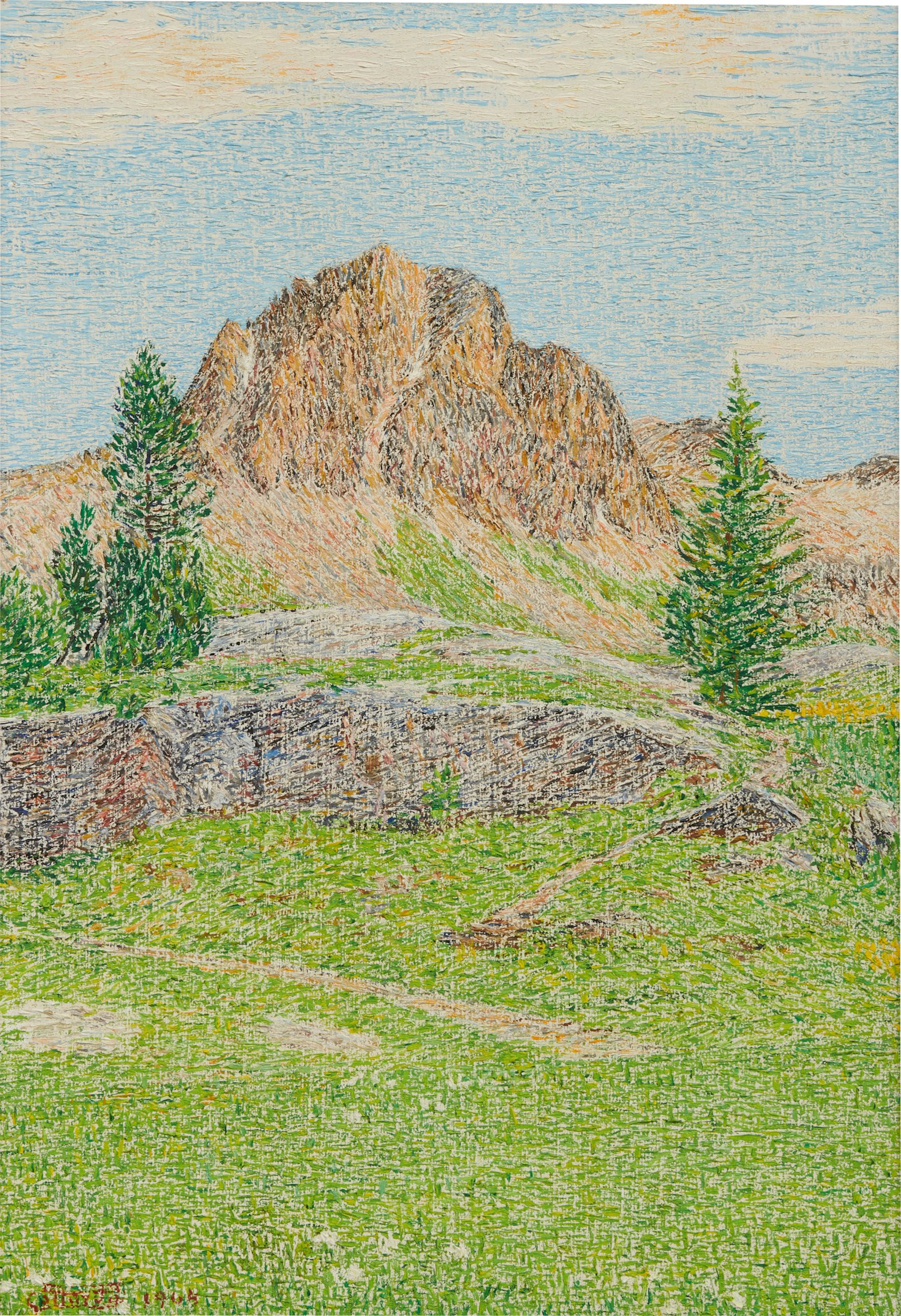 Piz Lagrev im Sommer, 1964