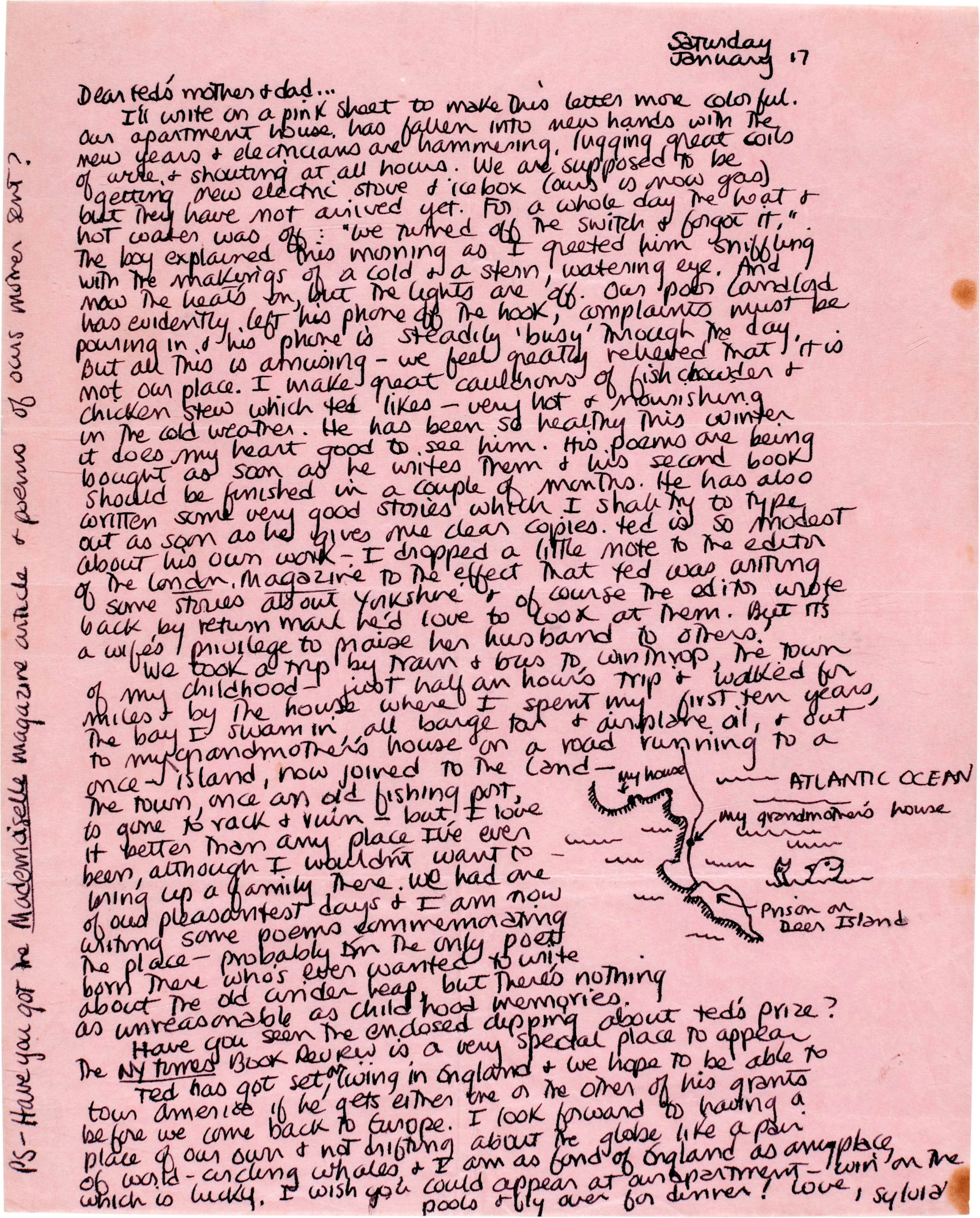 Sylvia Plath | Autograph letter signed