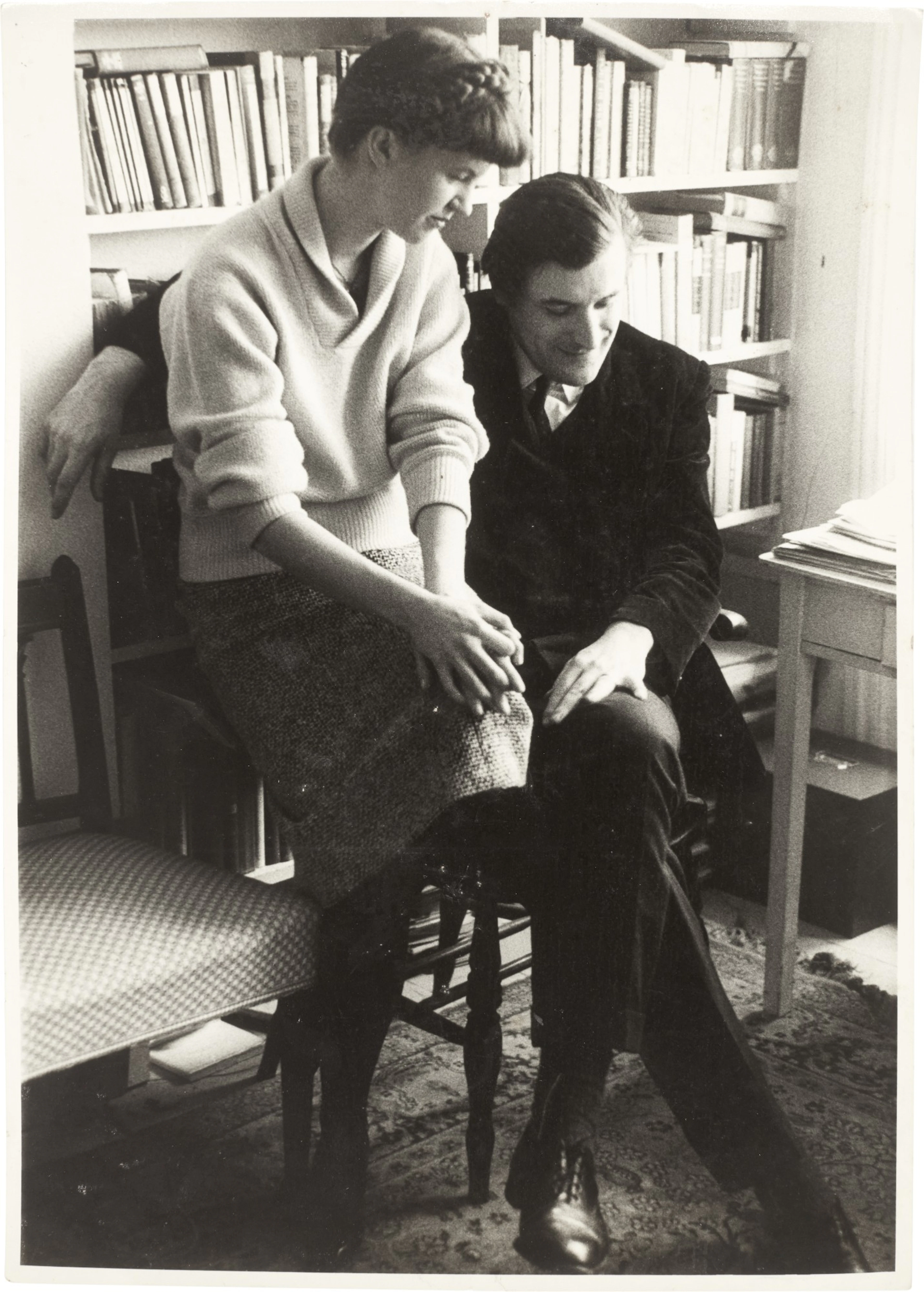 Sylvia Plath and Ted Hughes | photographic portrait by David Bailey