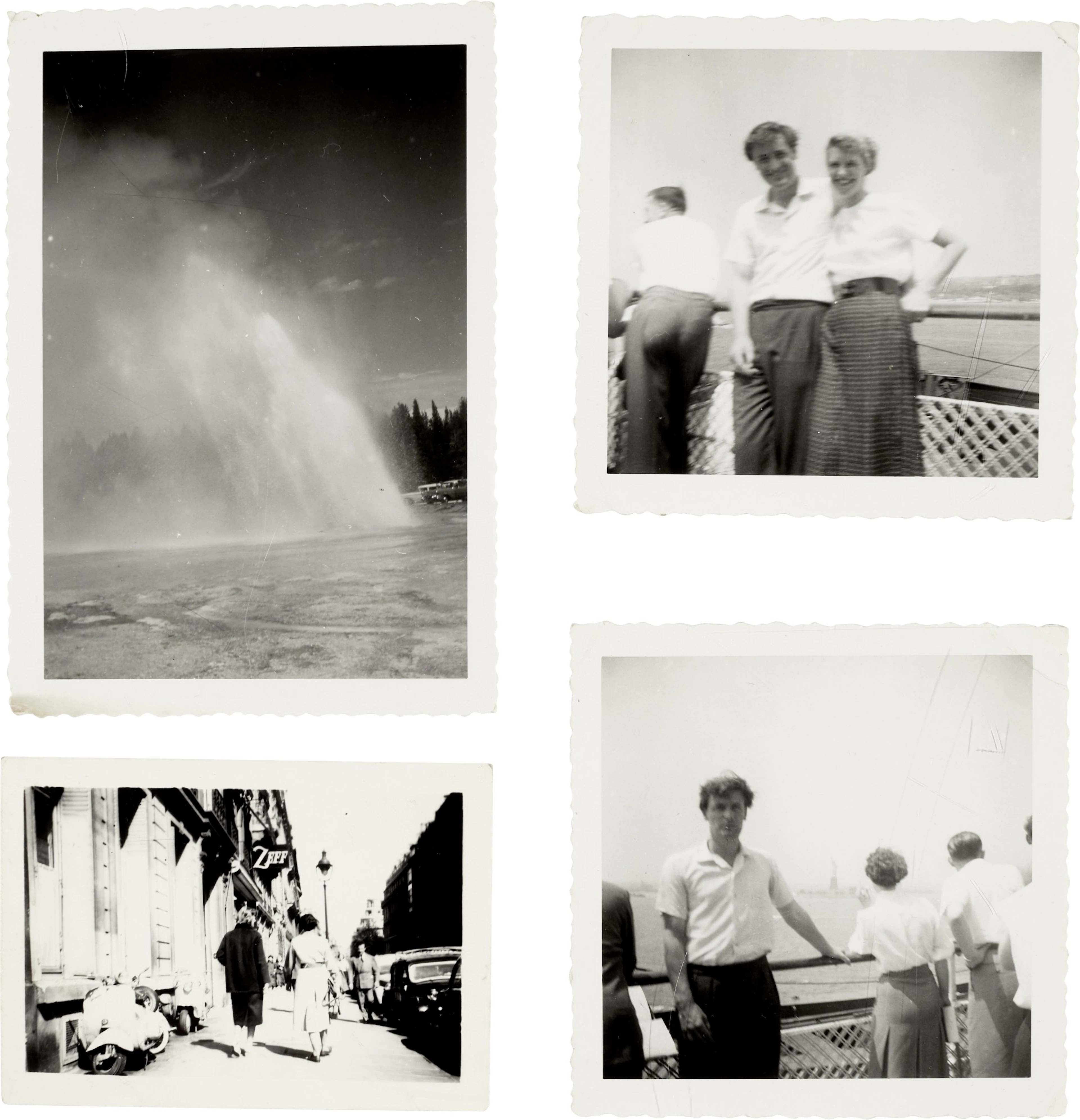 Ted Hughes | Four photographs annotated on the reverse by Ted Hughes, 1950s