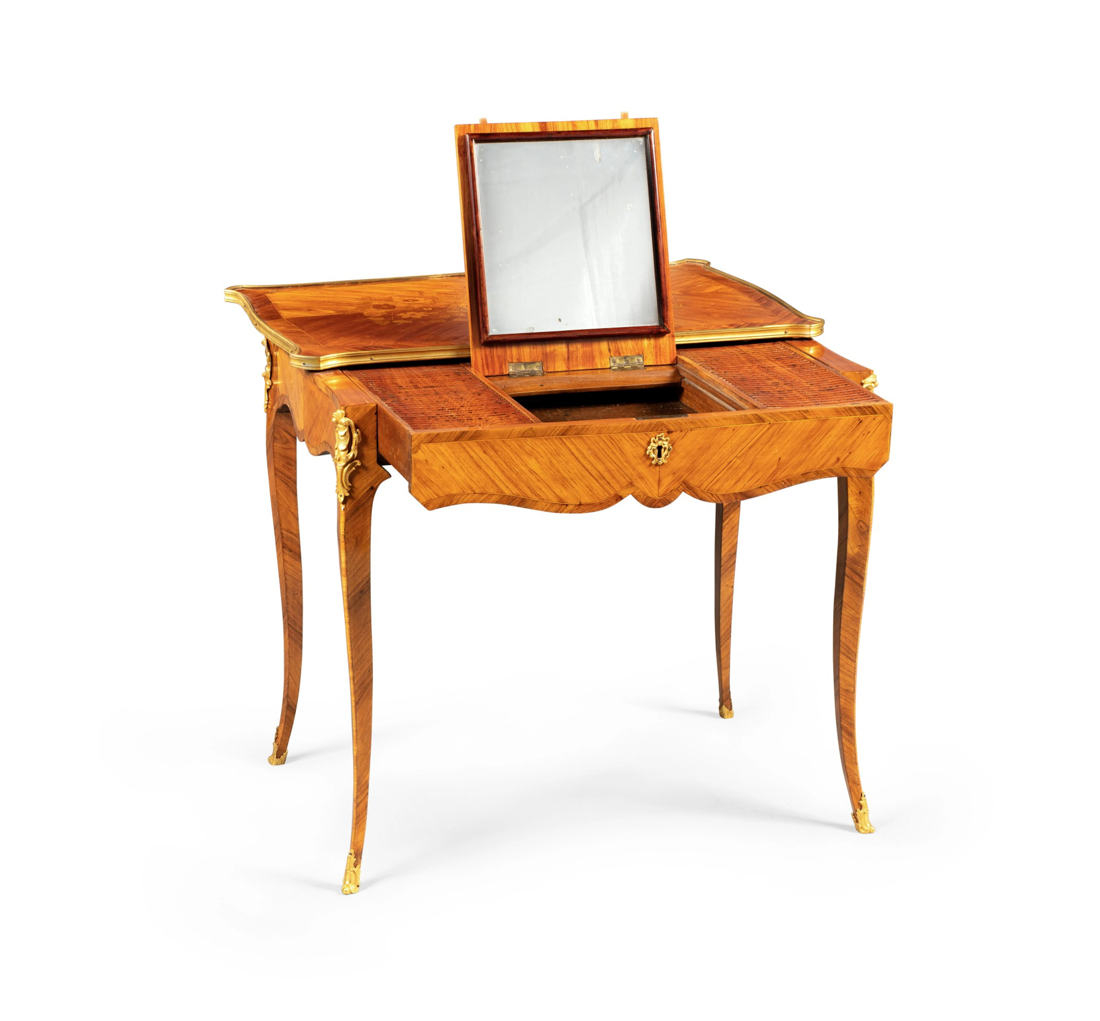 A Louis XV gilt-bronze mounted kingwood