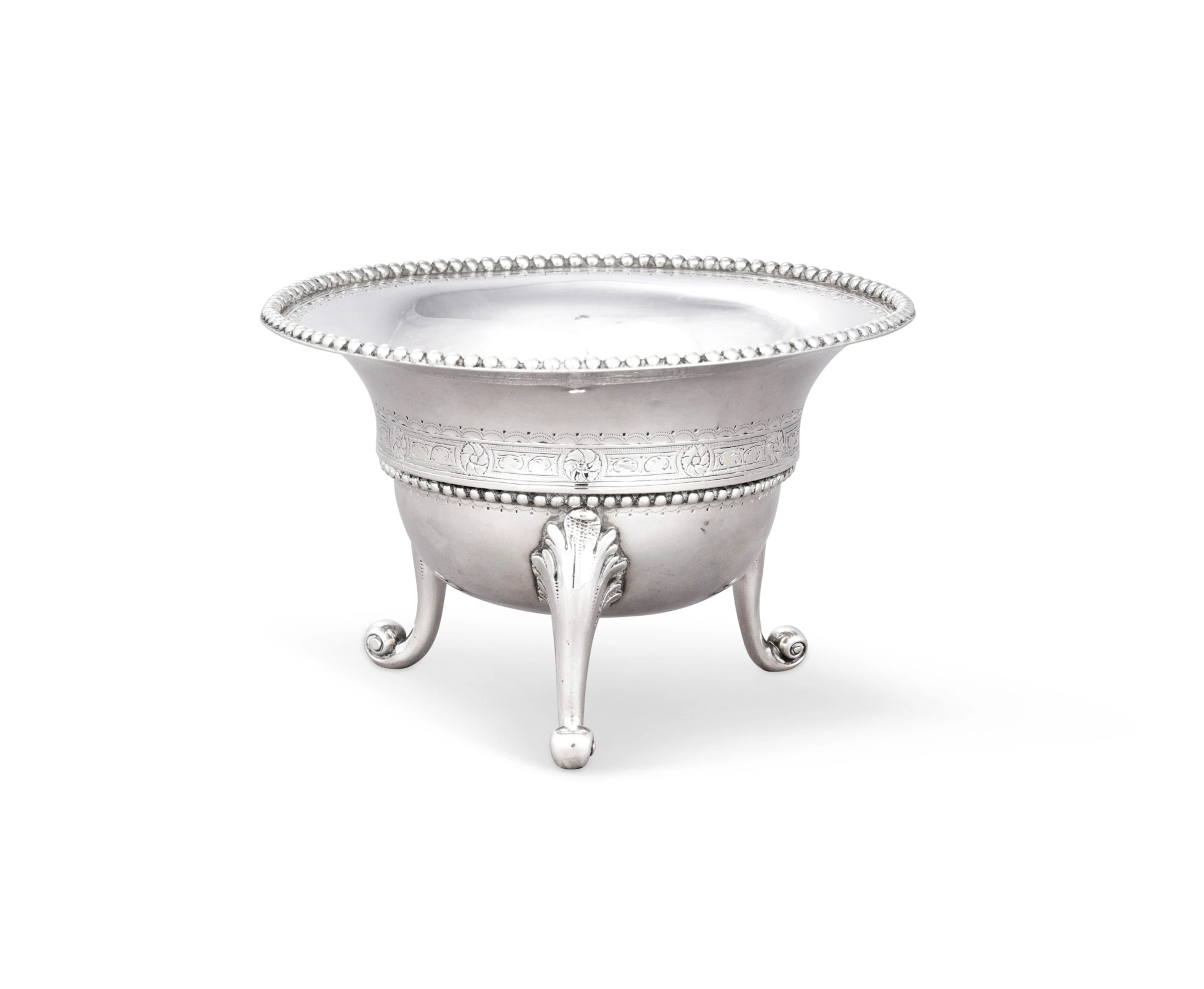 A Dutch silver brazier