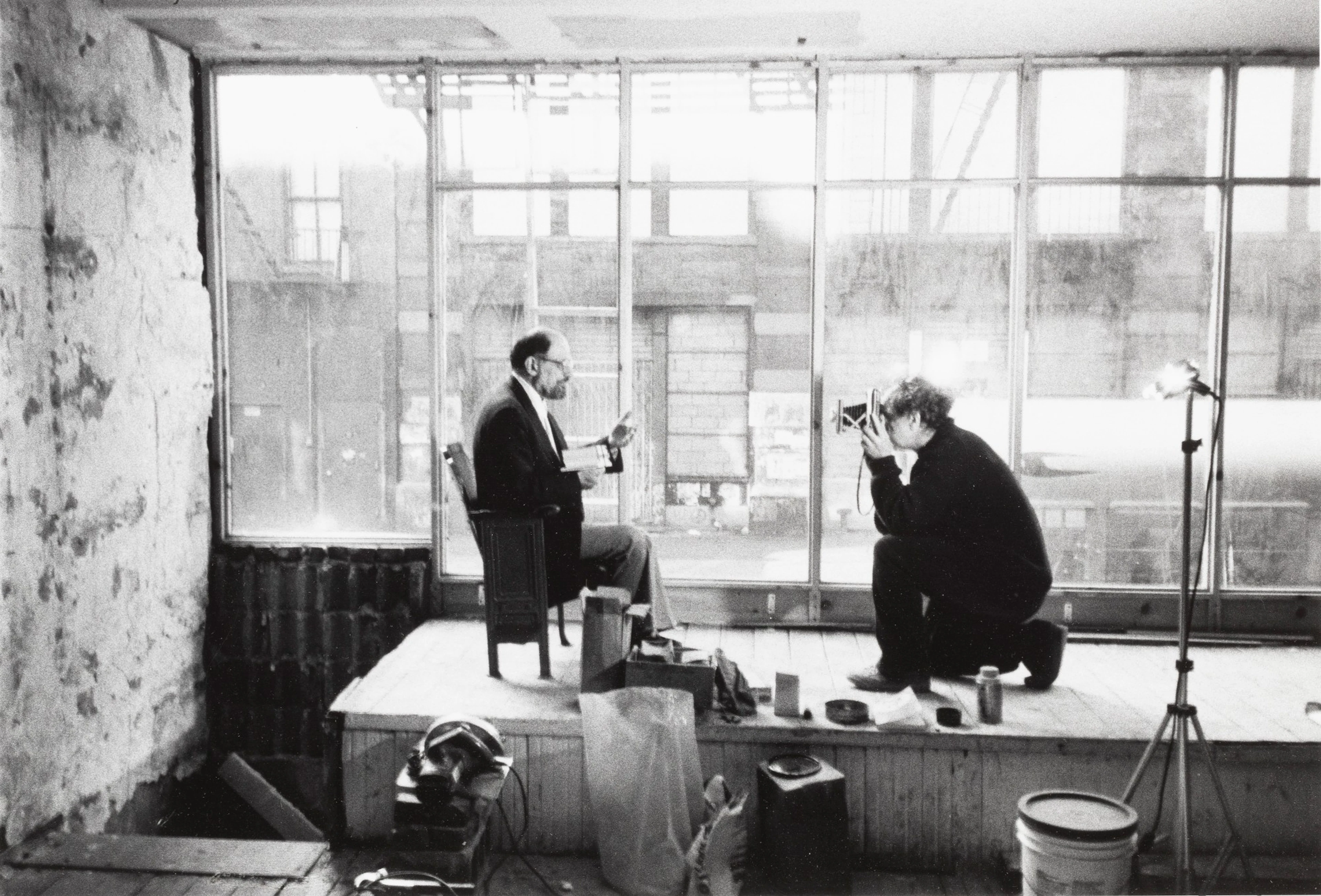 Robert Frank photographing Allen Ginsberg for Collected...