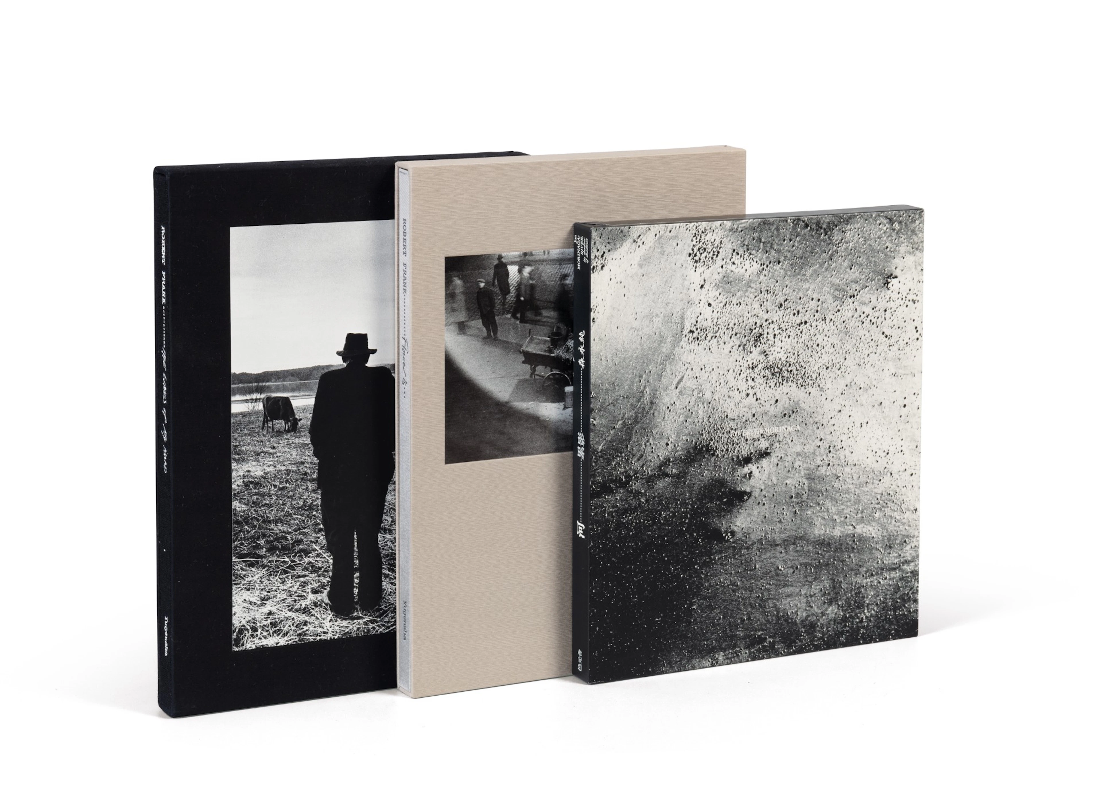 Selection of books by Robert Frank and Jun Morinaga
