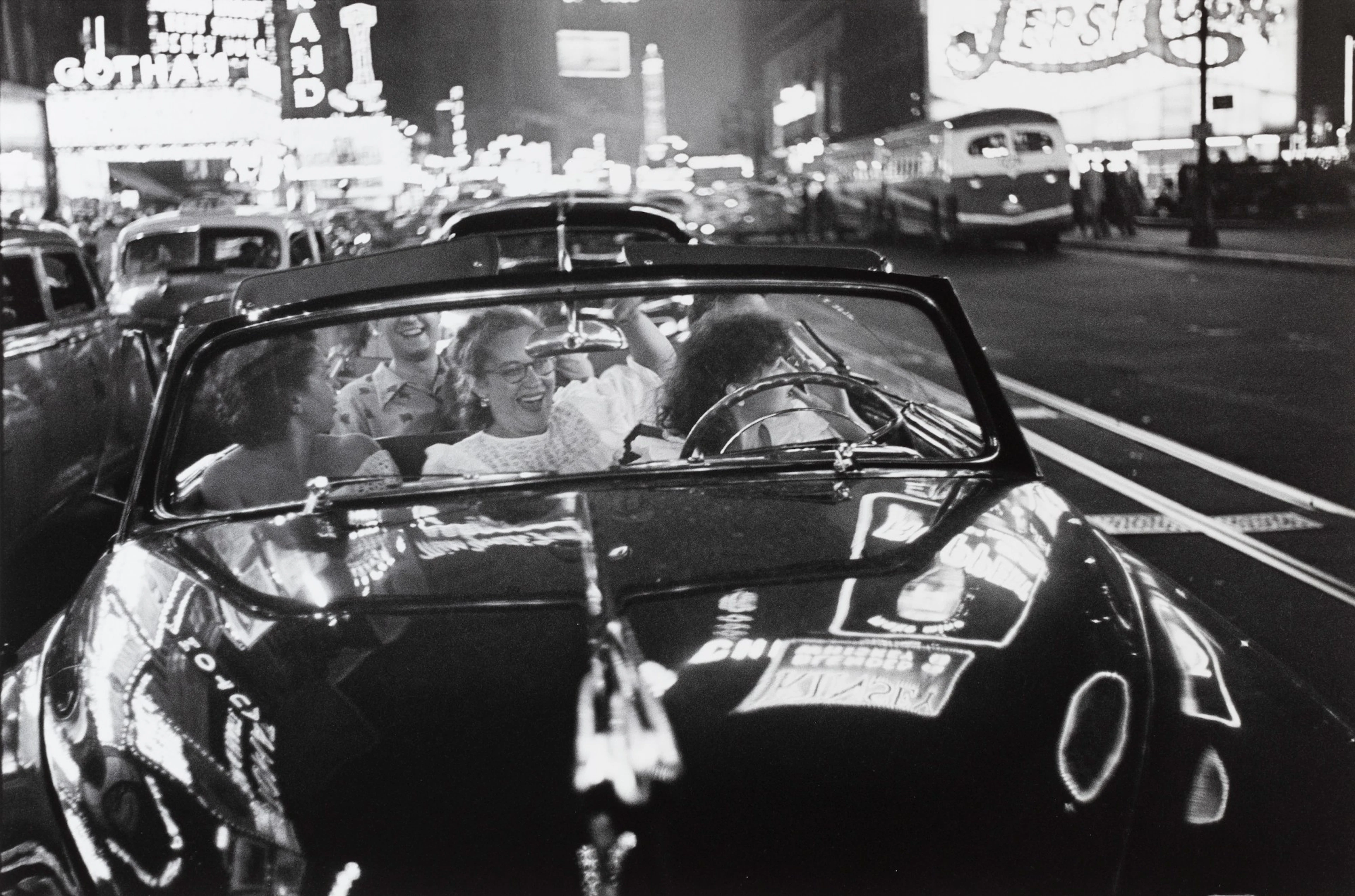 Broadway convertible, Times Square, NYC, c. 1949