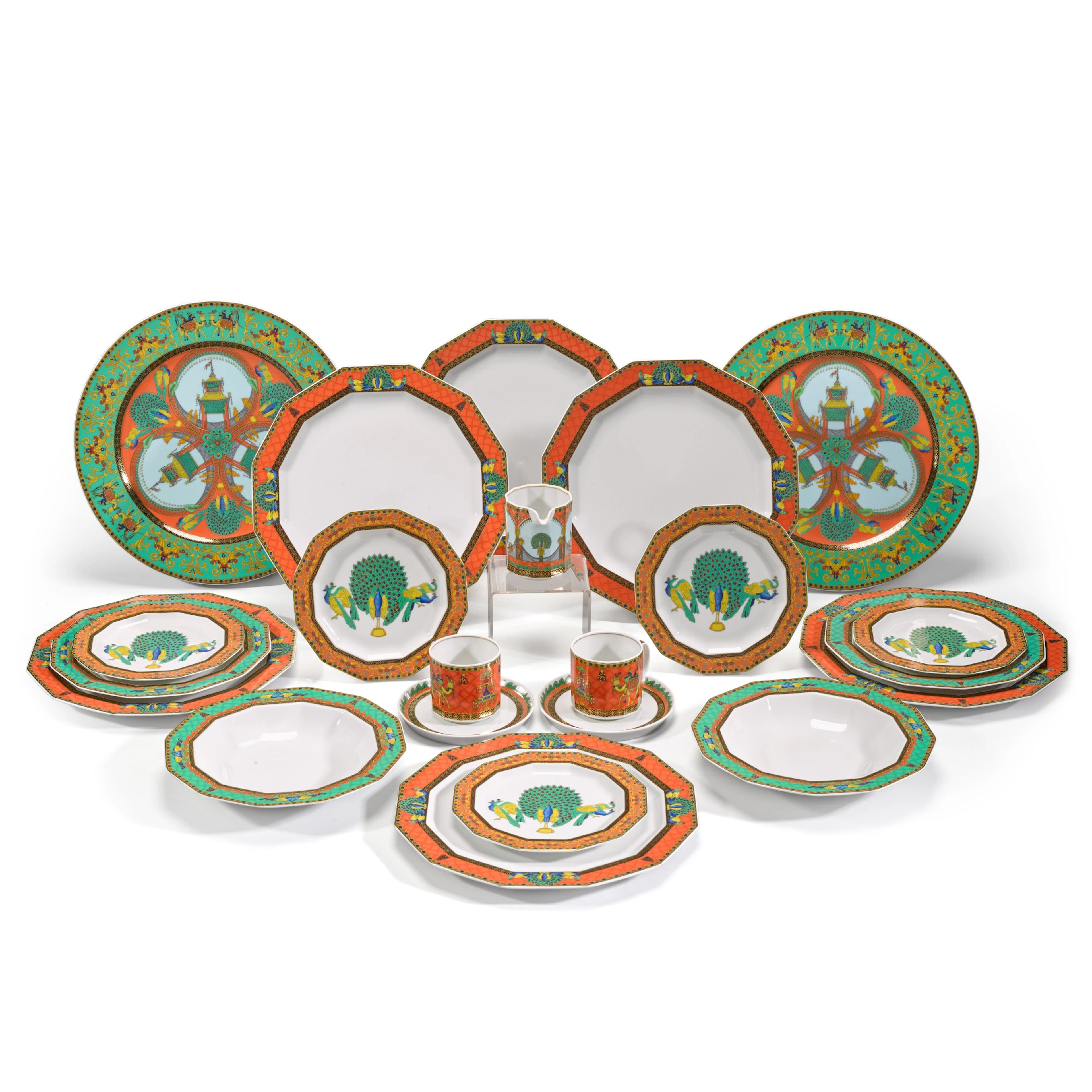 A Versace 'Le Voyage de Marco Polo' part dinner and coffee service