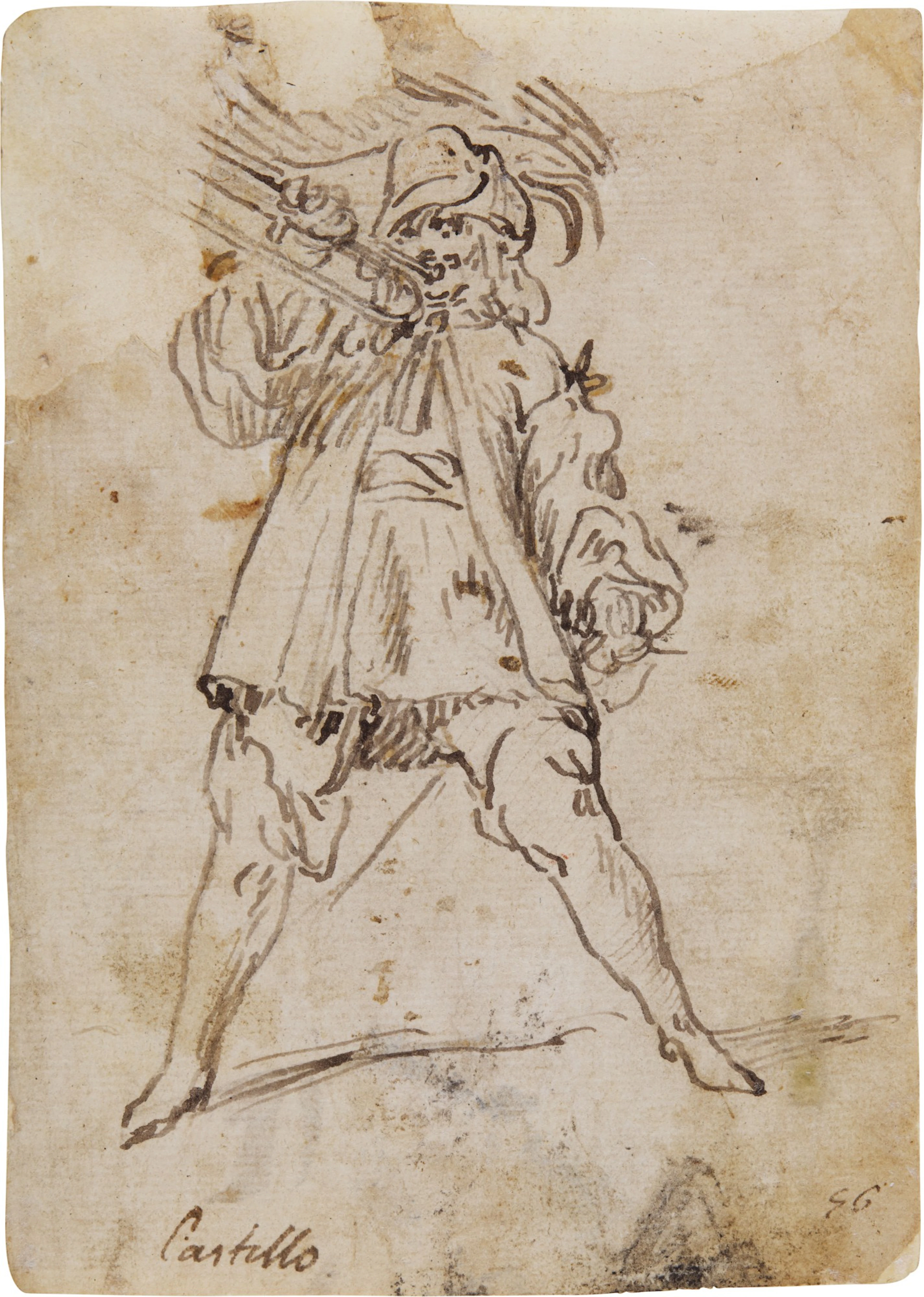 A) A Man Sounding a Trumpet B) Saint John the Baptist C)...