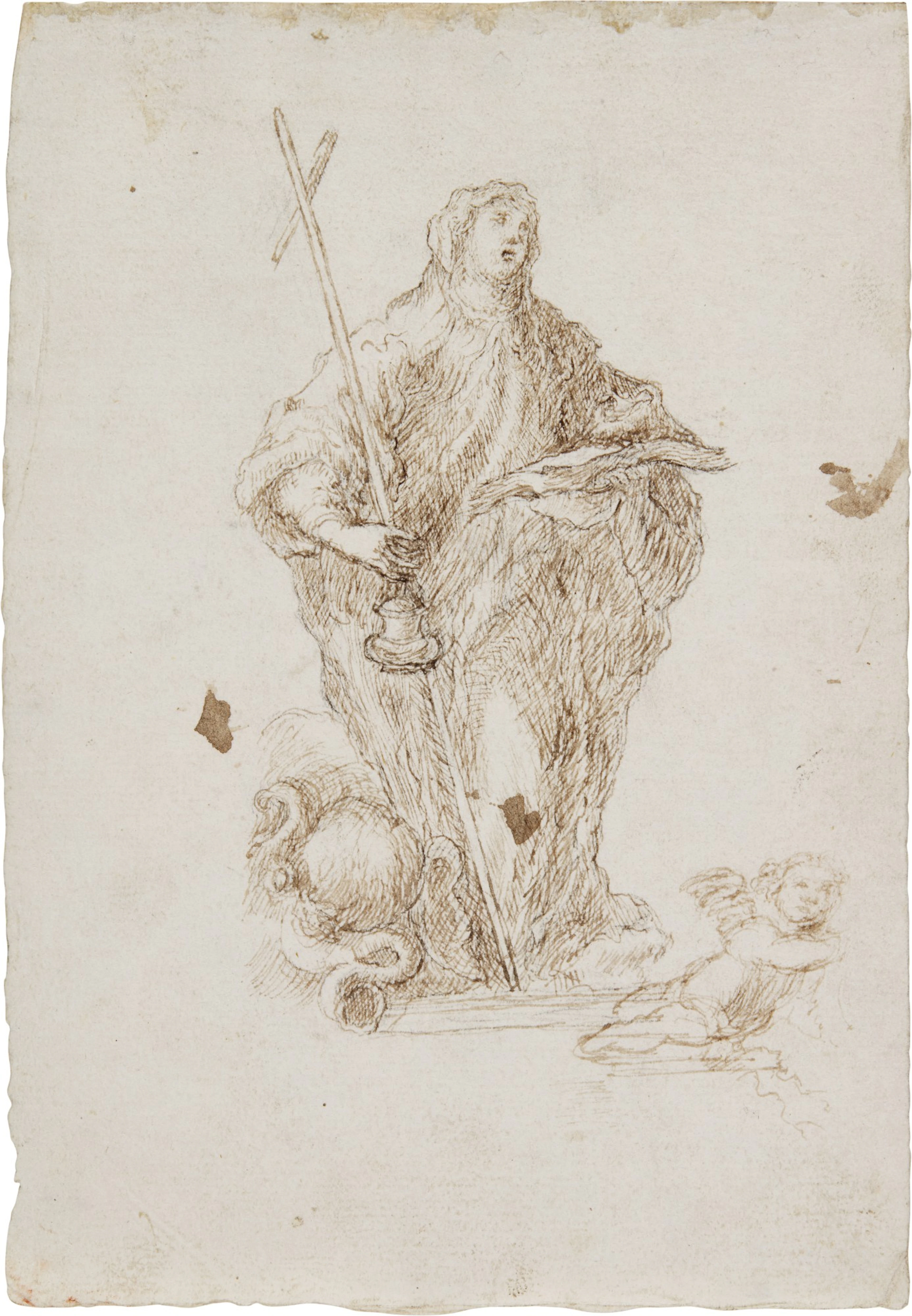 Study for a statue of a female saint