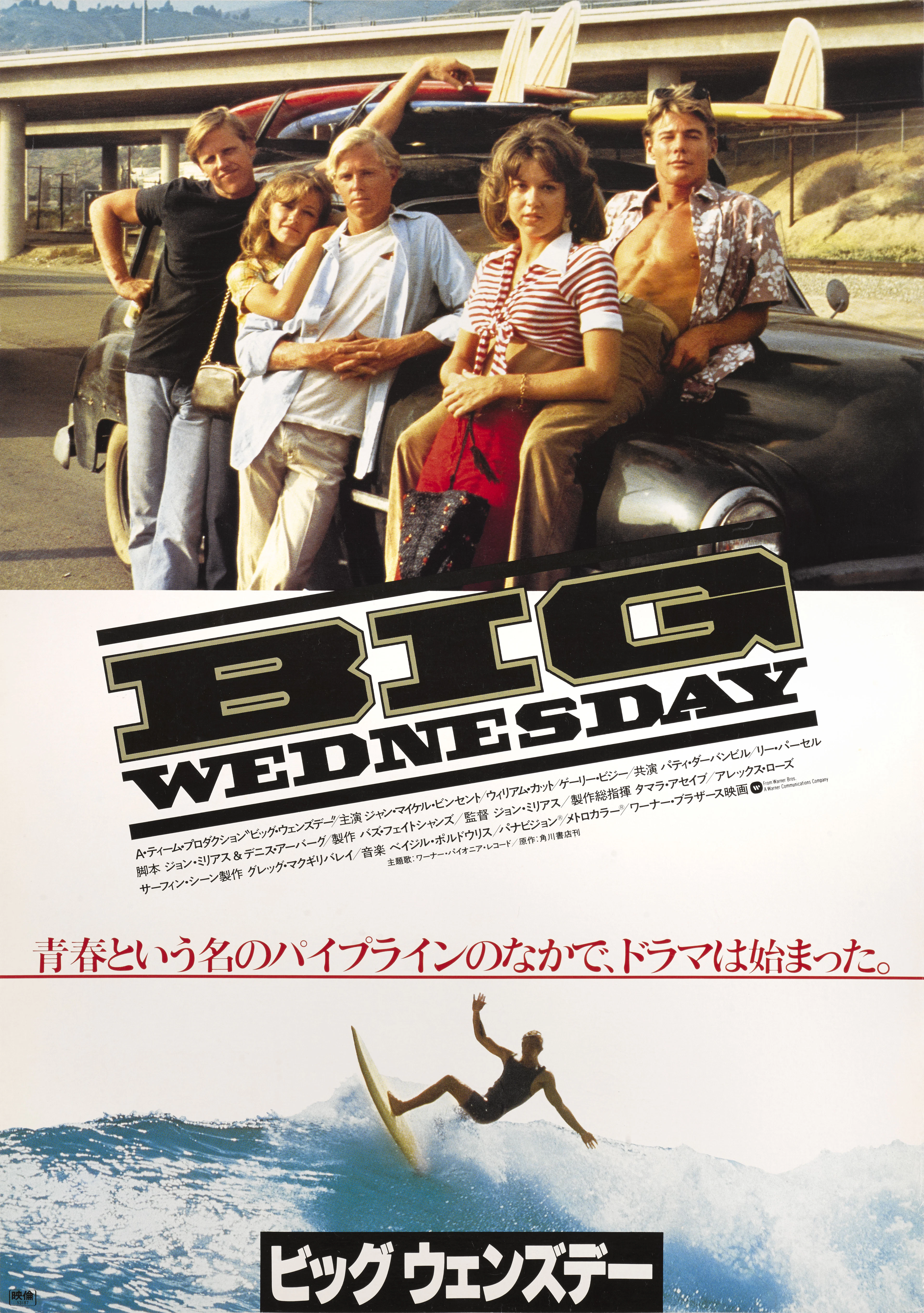 Big Wednesday (1978) Poster, Japanese, First Japanese release 1979