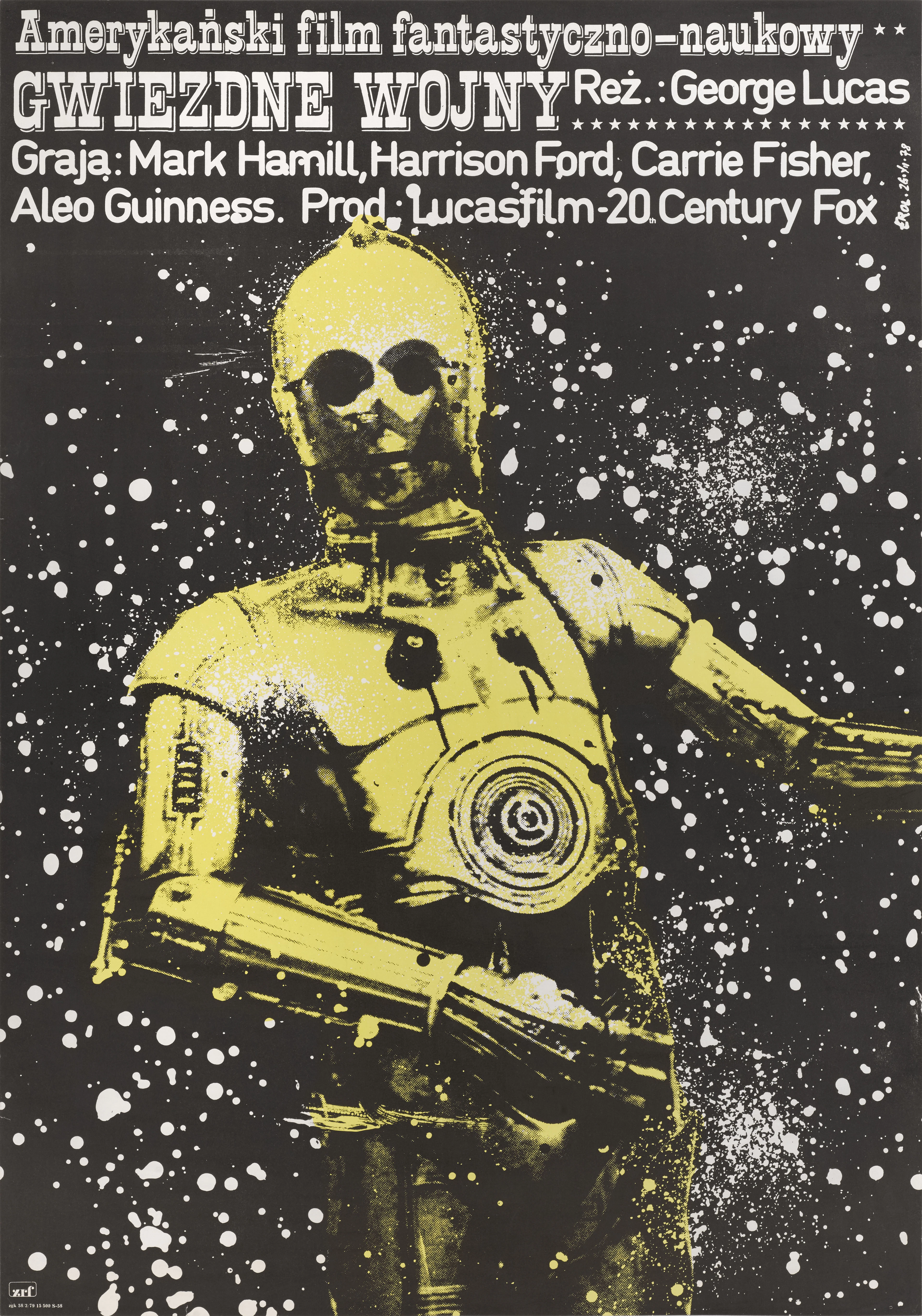 Star Wars / Gwiezdne Wojny (1977) Poster, Polish, First Polish release 1979