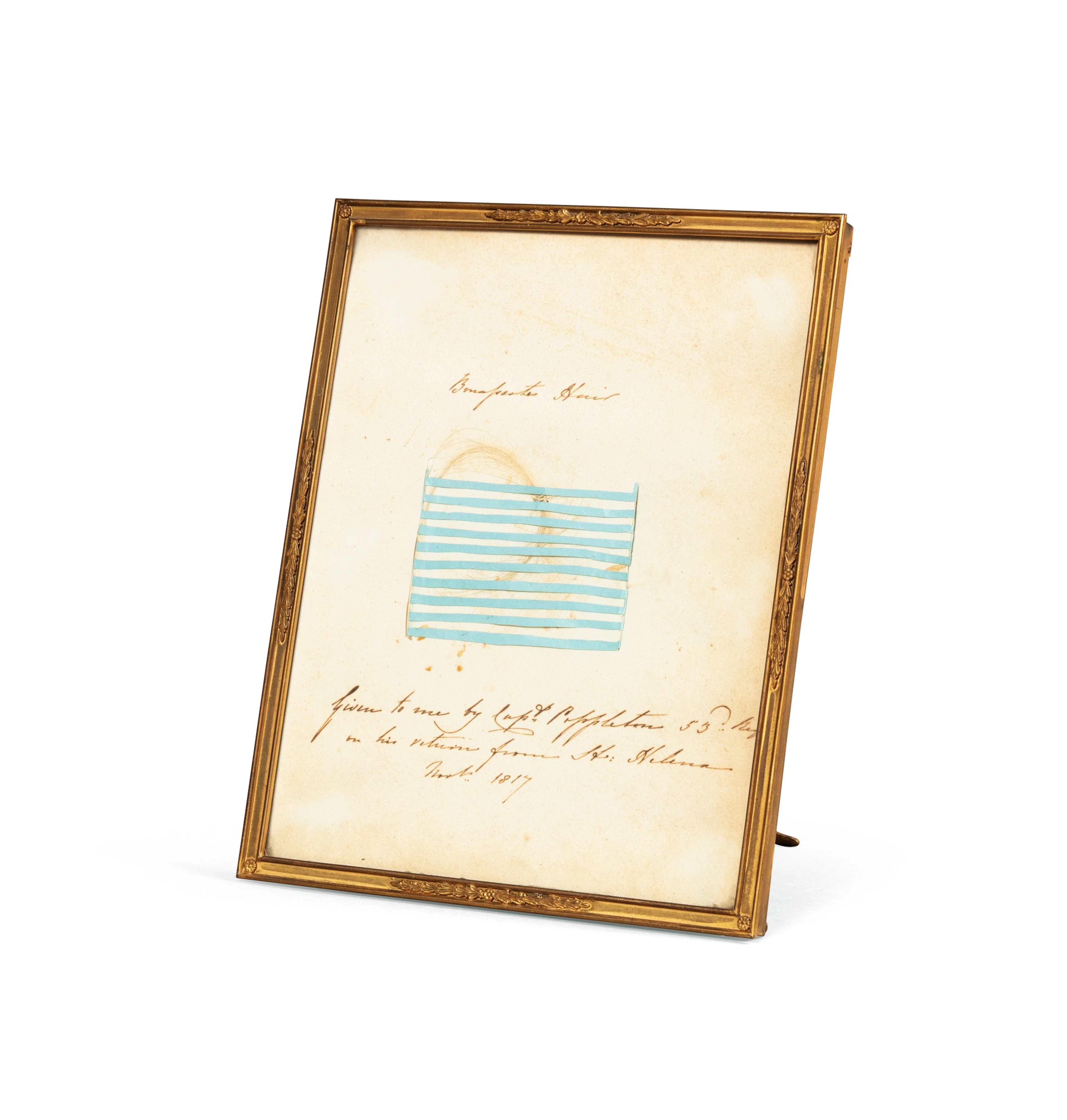 A lock of hair from Emperor Napoleon I | Mèche de cheveux...