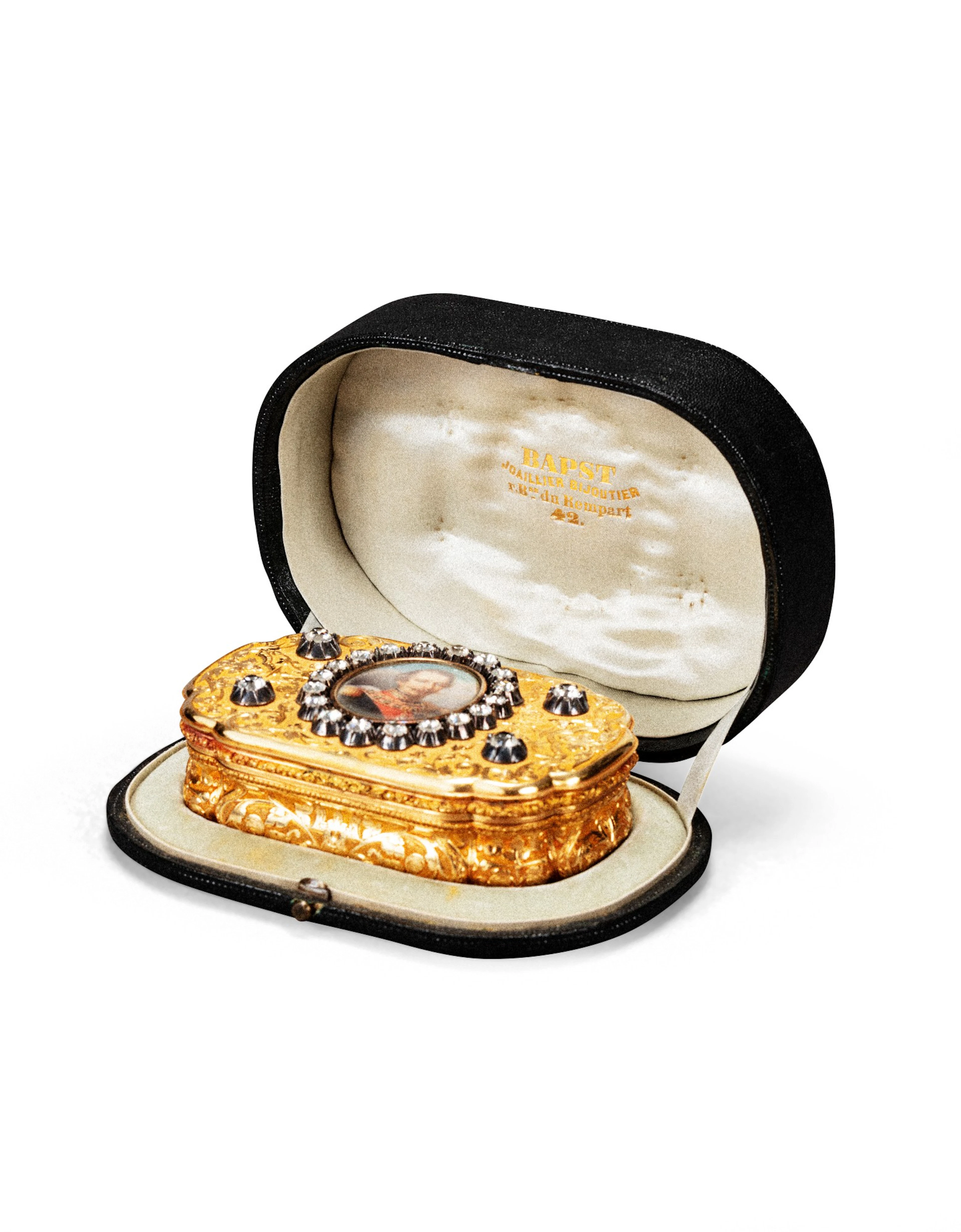 A gold presentation box given by Napoléon III to préfet...