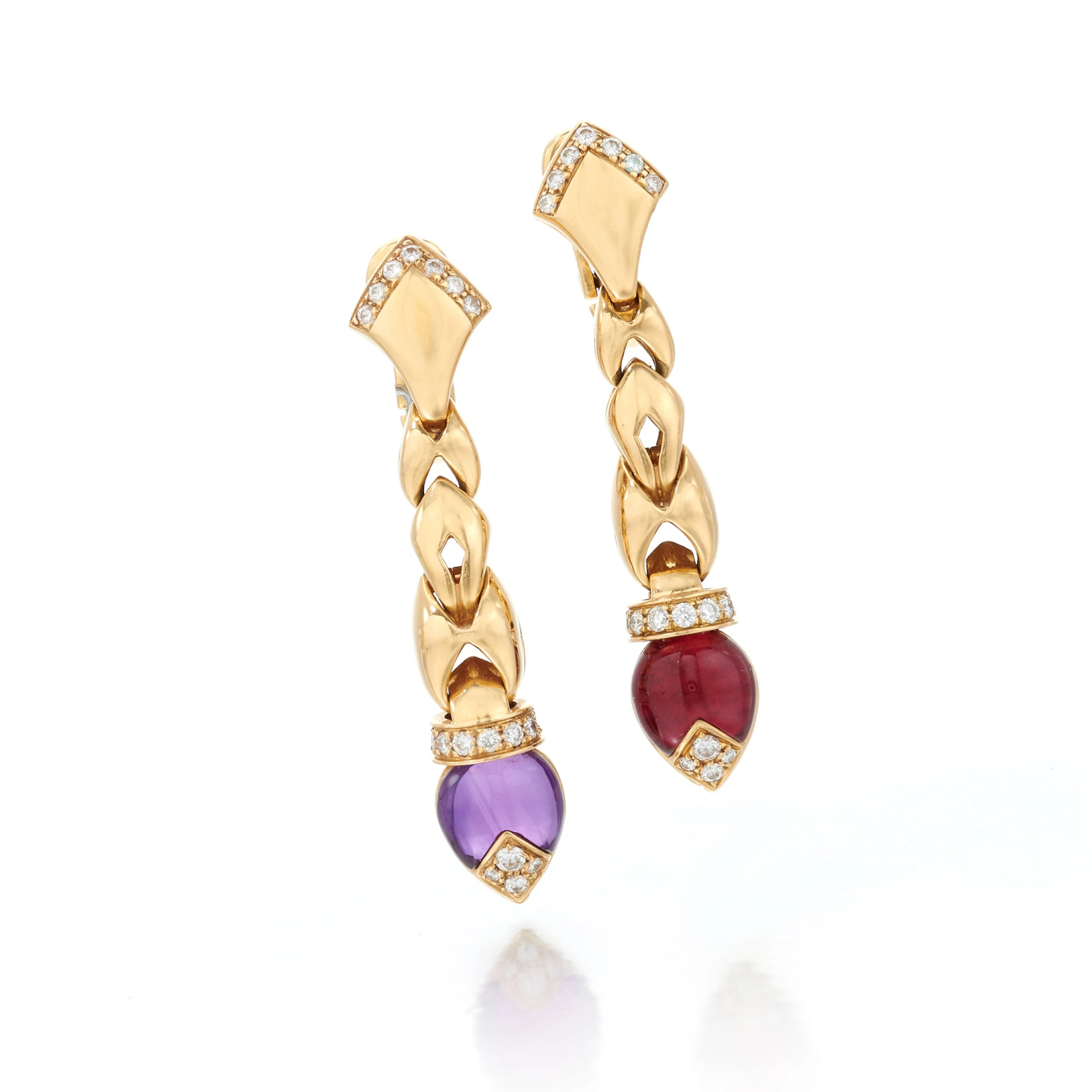 Pair of amethyst