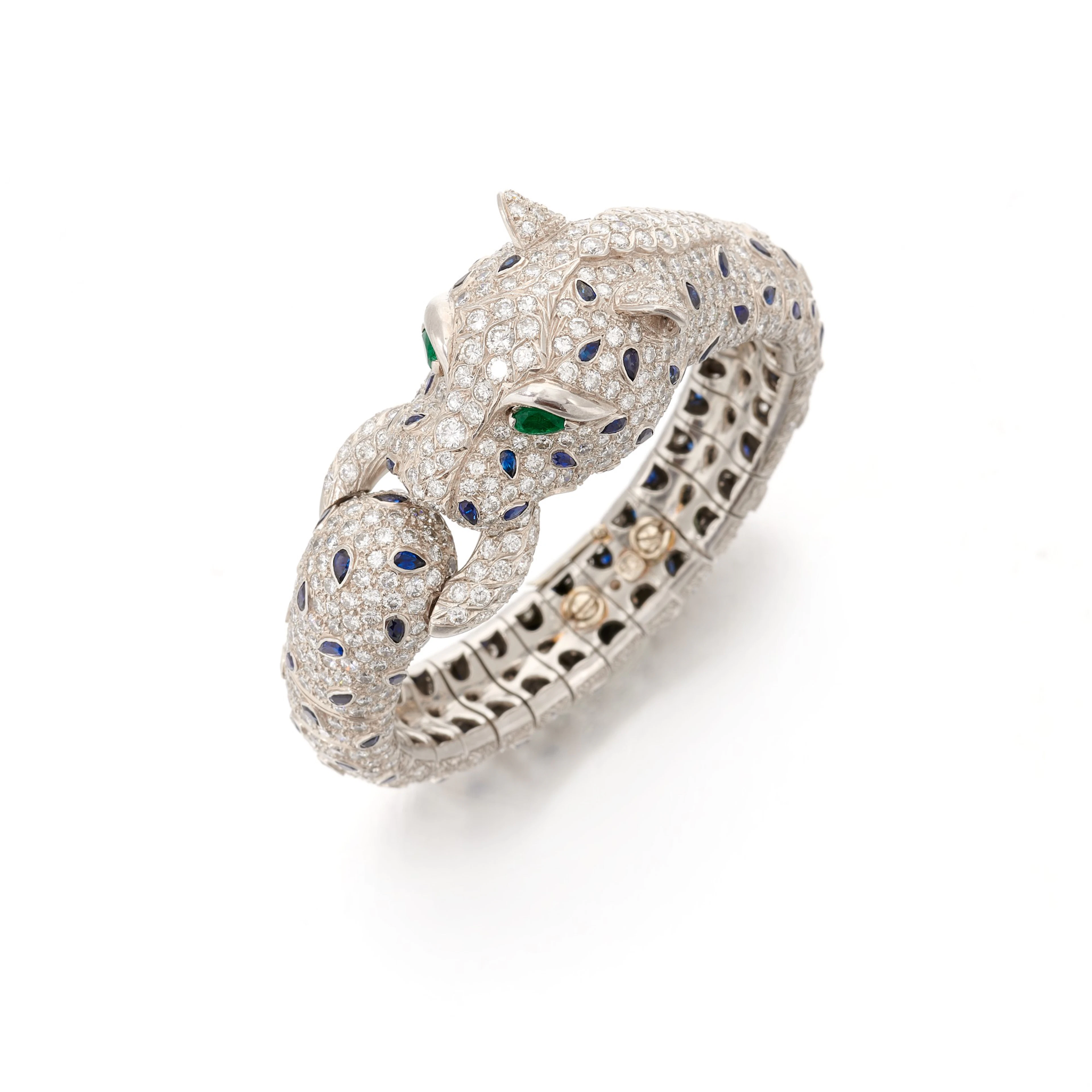 Sapphire, emerald and diamond bangle (Bracciale in zaffiri, smeraldi e diamanti)